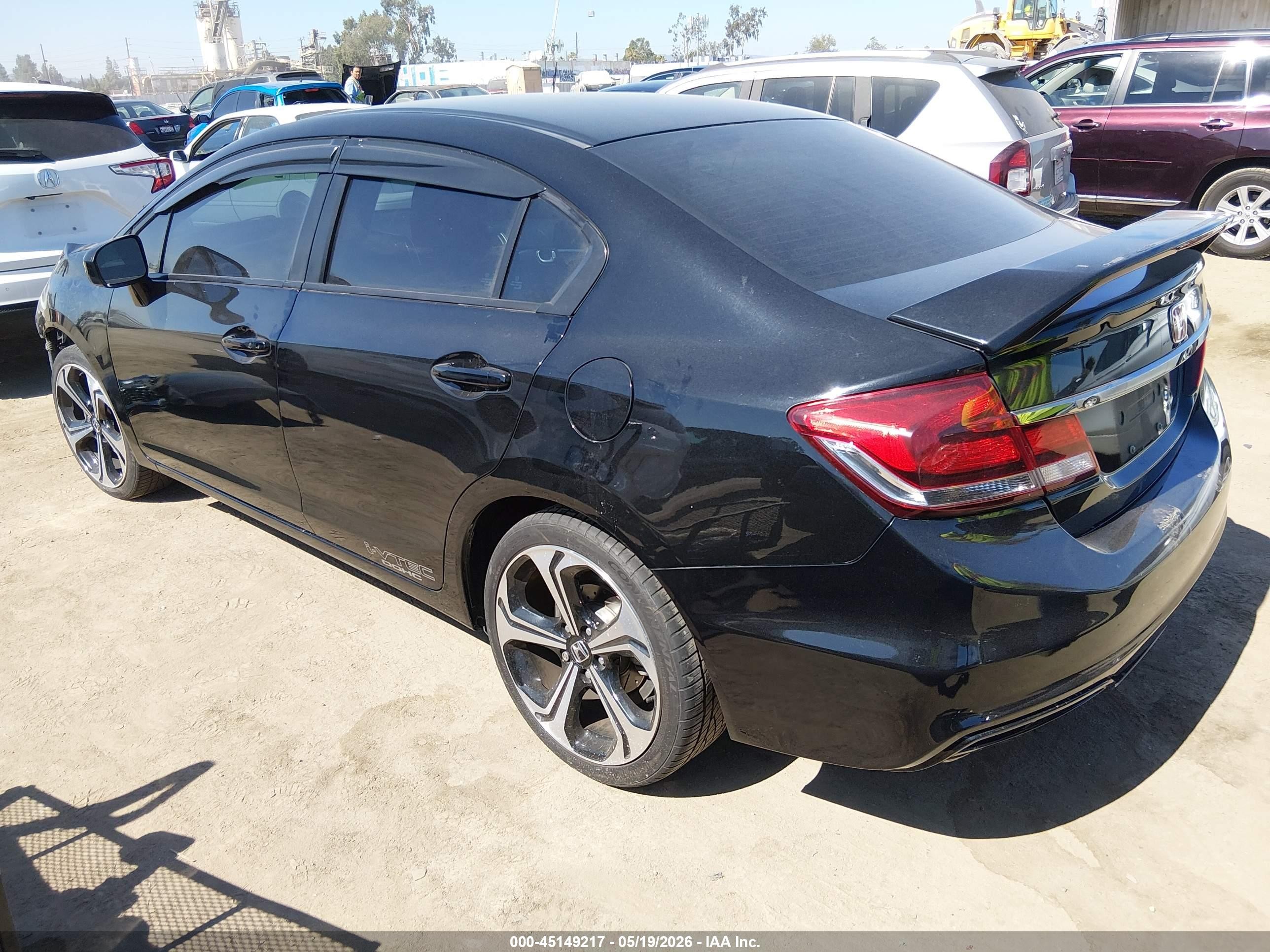 2014 Honda Civic Si Black vin: 2HGFB6E58EH704950