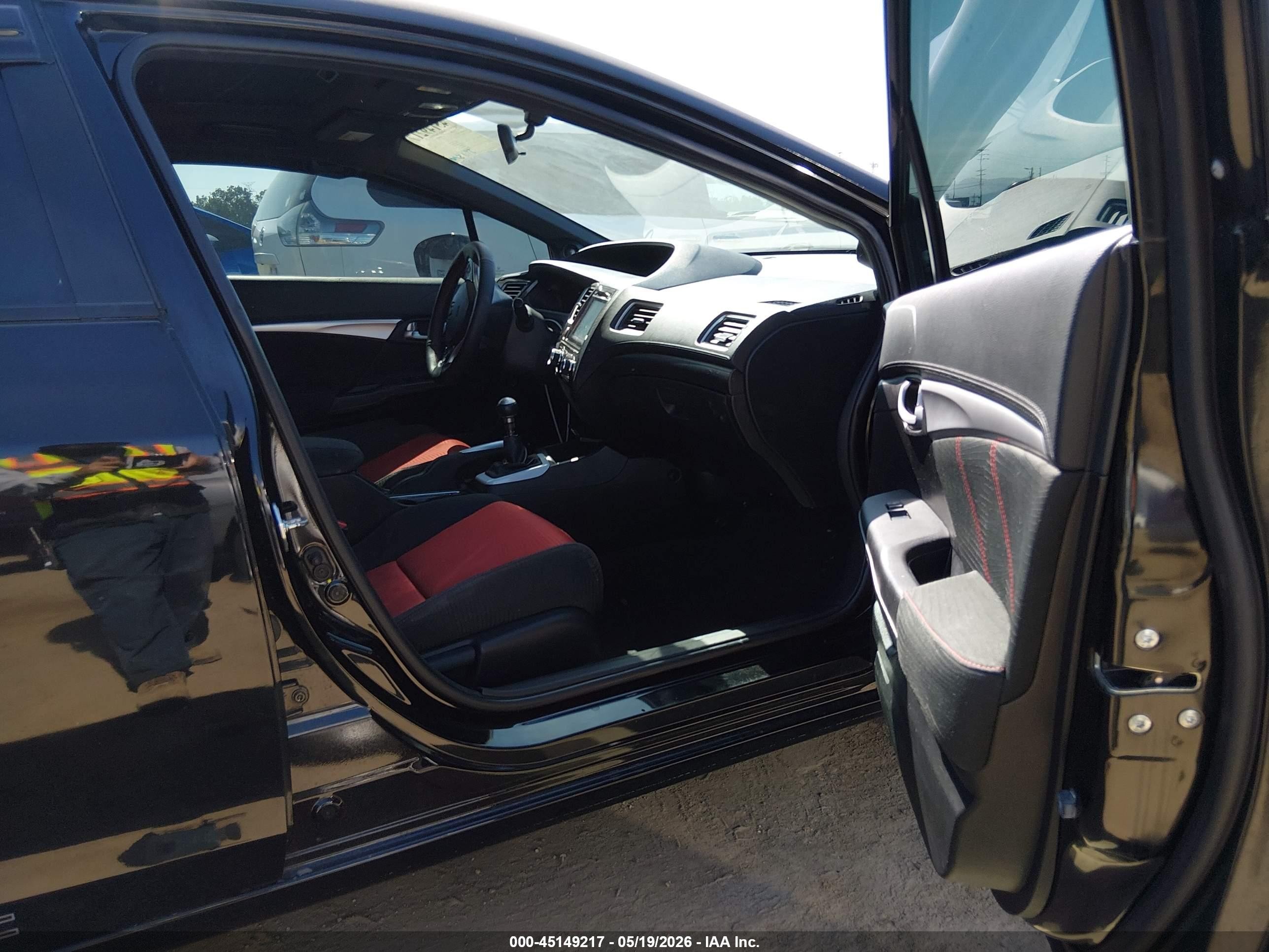 2014 Honda Civic Si Black vin: 2HGFB6E58EH704950