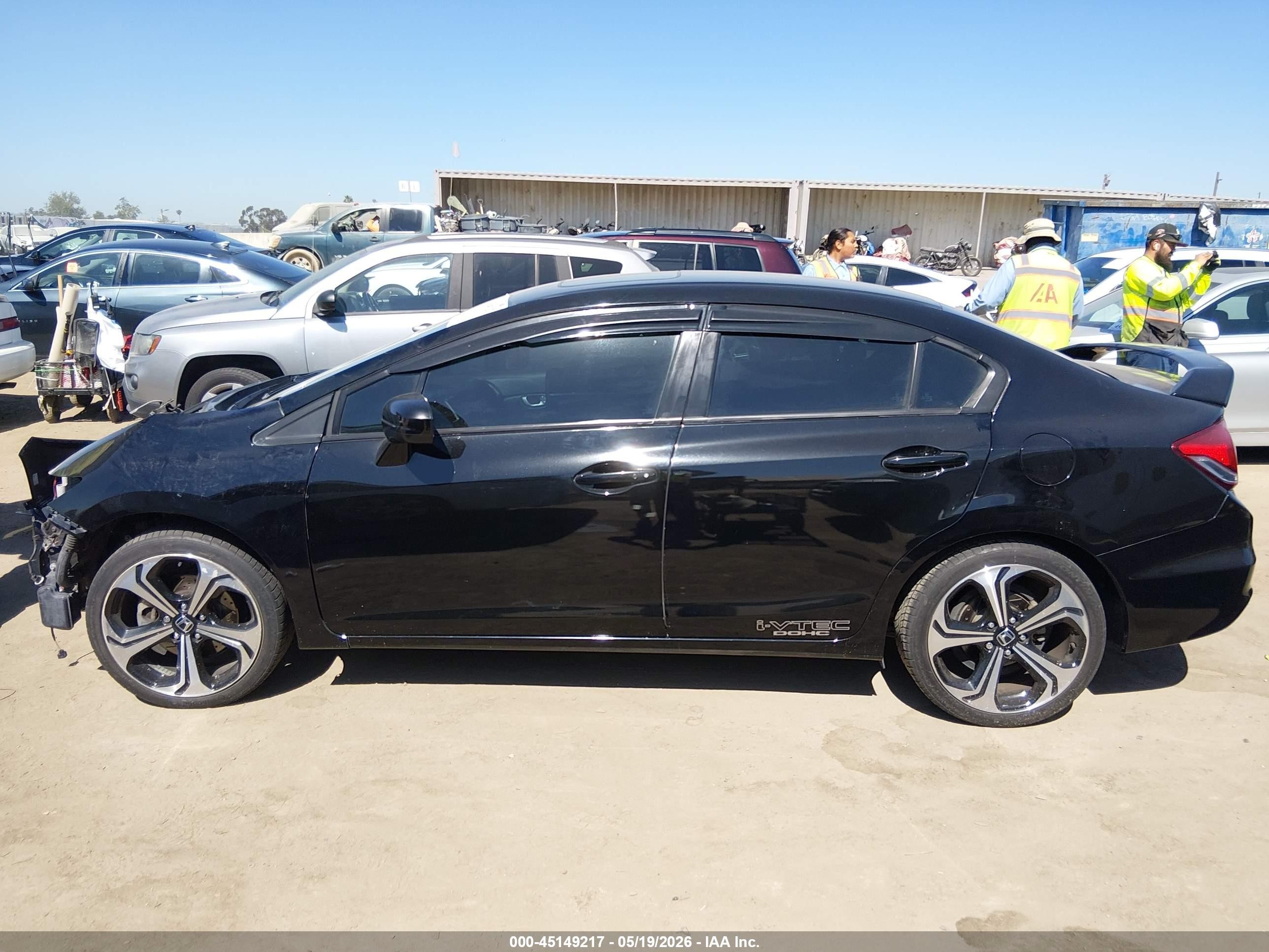 2014 Honda Civic Si Black vin: 2HGFB6E58EH704950