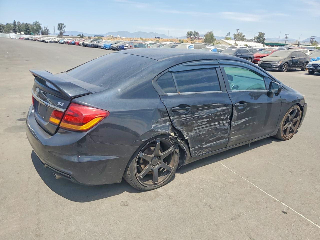 2015 Honda Civic Si Black vin: 2HGFB6E58FH702469
