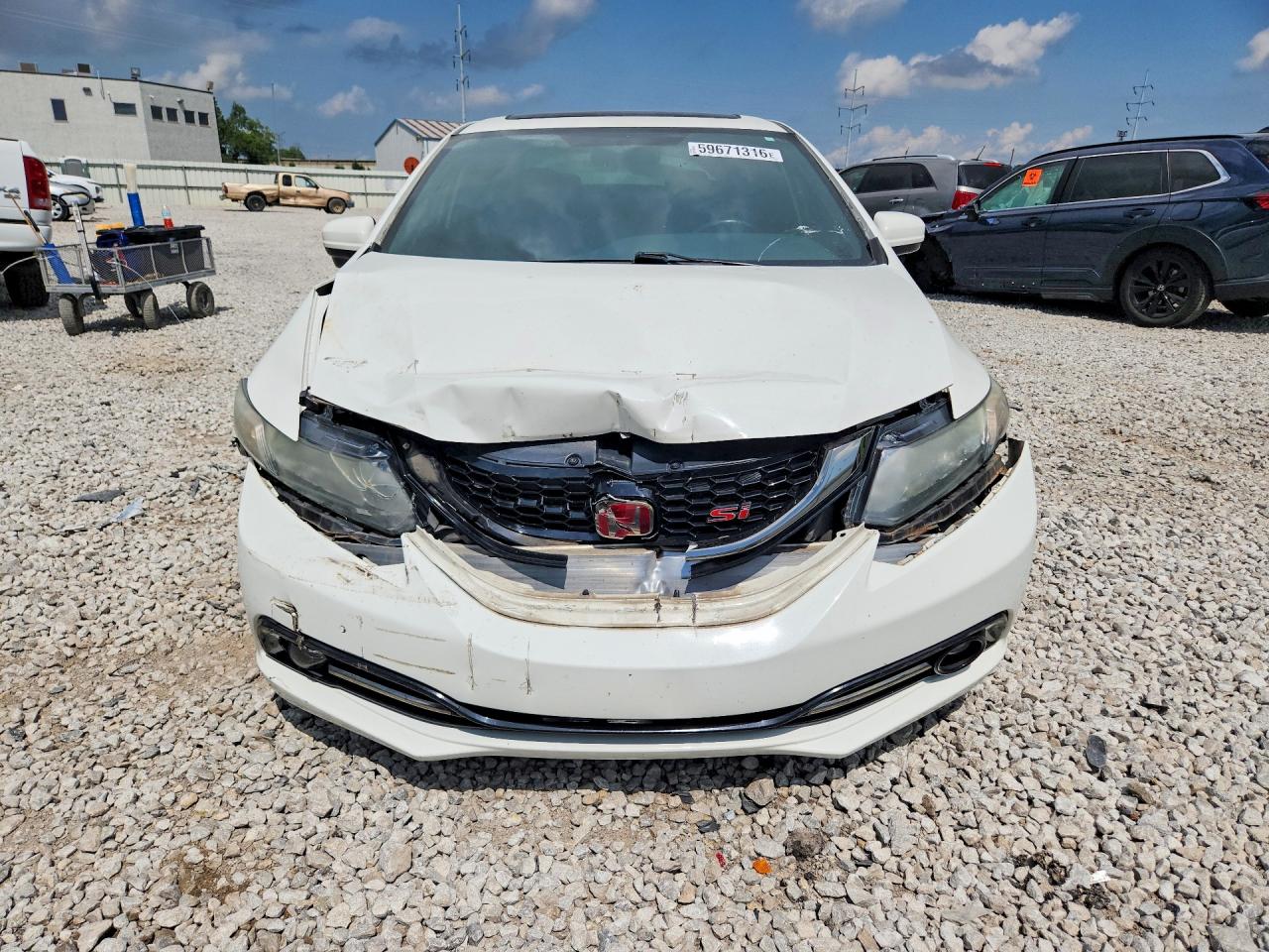 2015 Honda Civic Si Белый vin: 2HGFB6E58FH707347