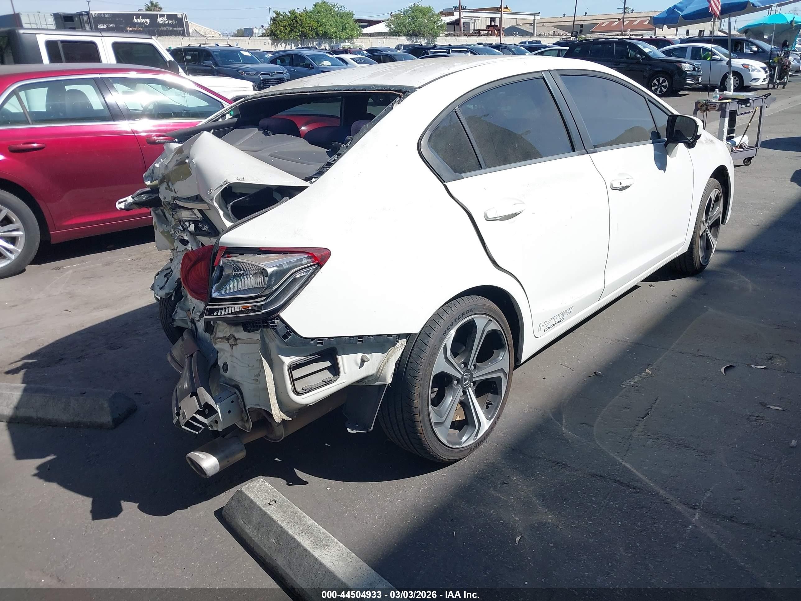 2015 Honda Civic Si White vin: 2HGFB6E58FH708594