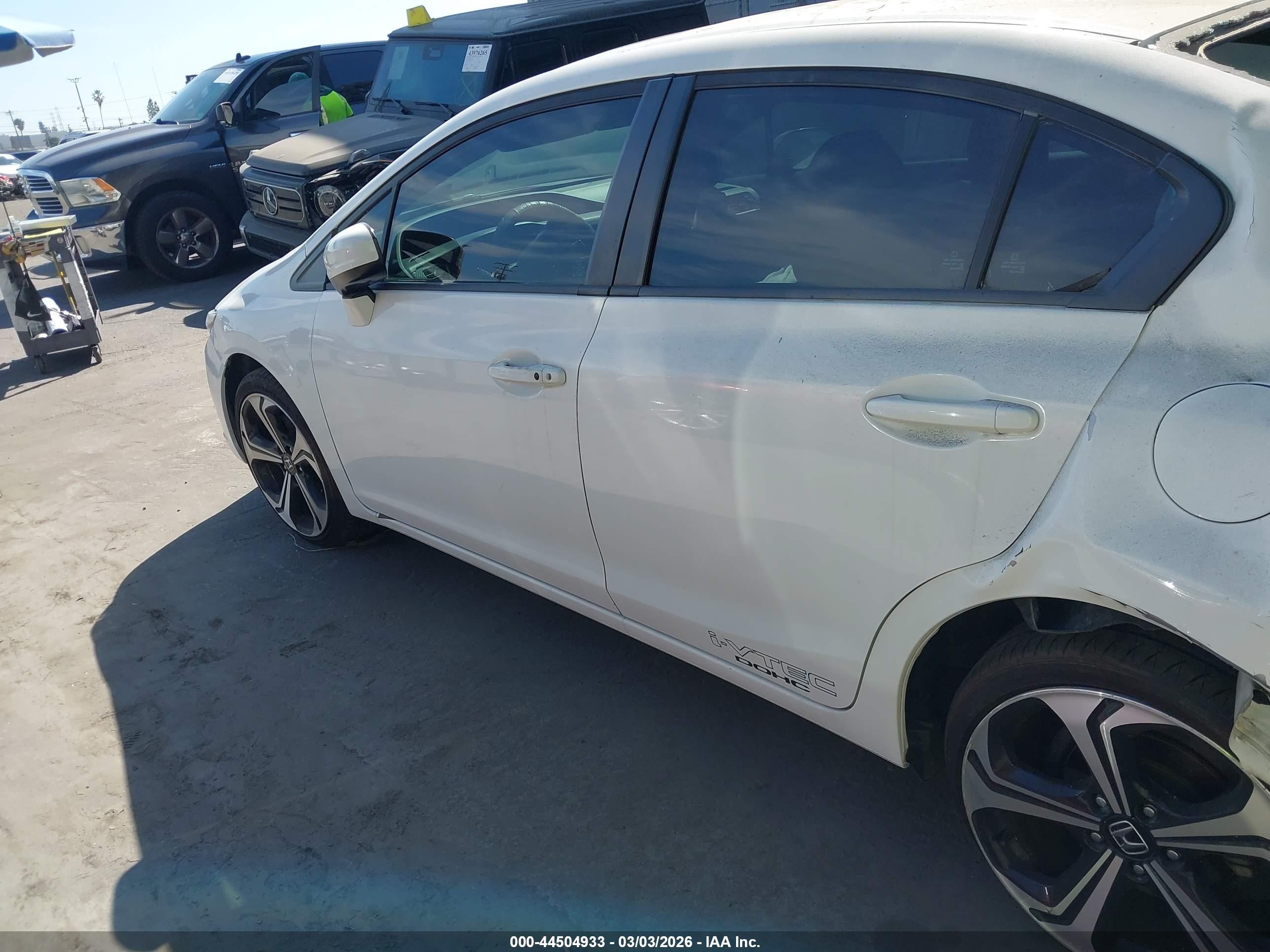 2015 Honda Civic Si White vin: 2HGFB6E58FH708594