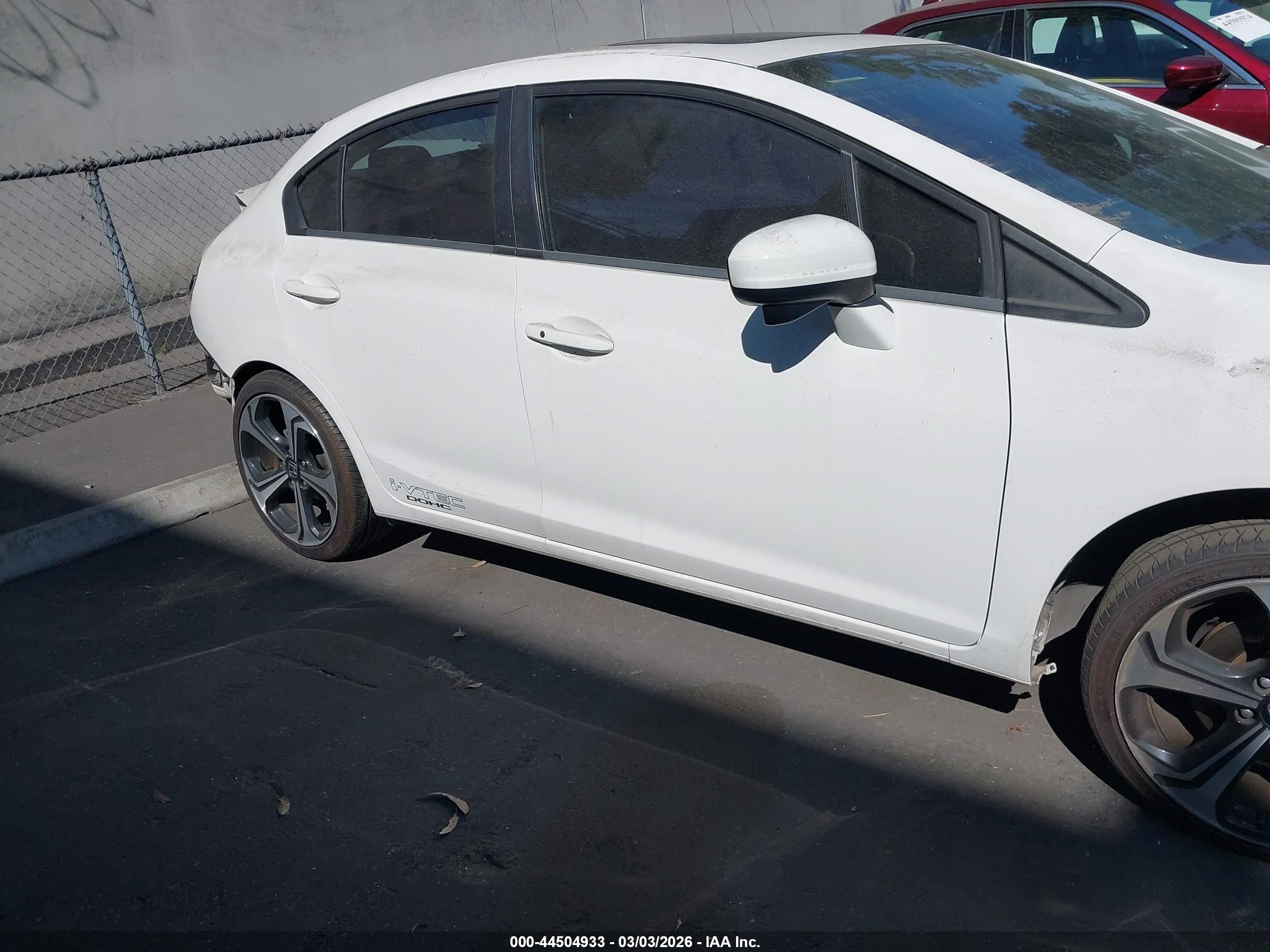 2015 Honda Civic Si White vin: 2HGFB6E58FH708594
