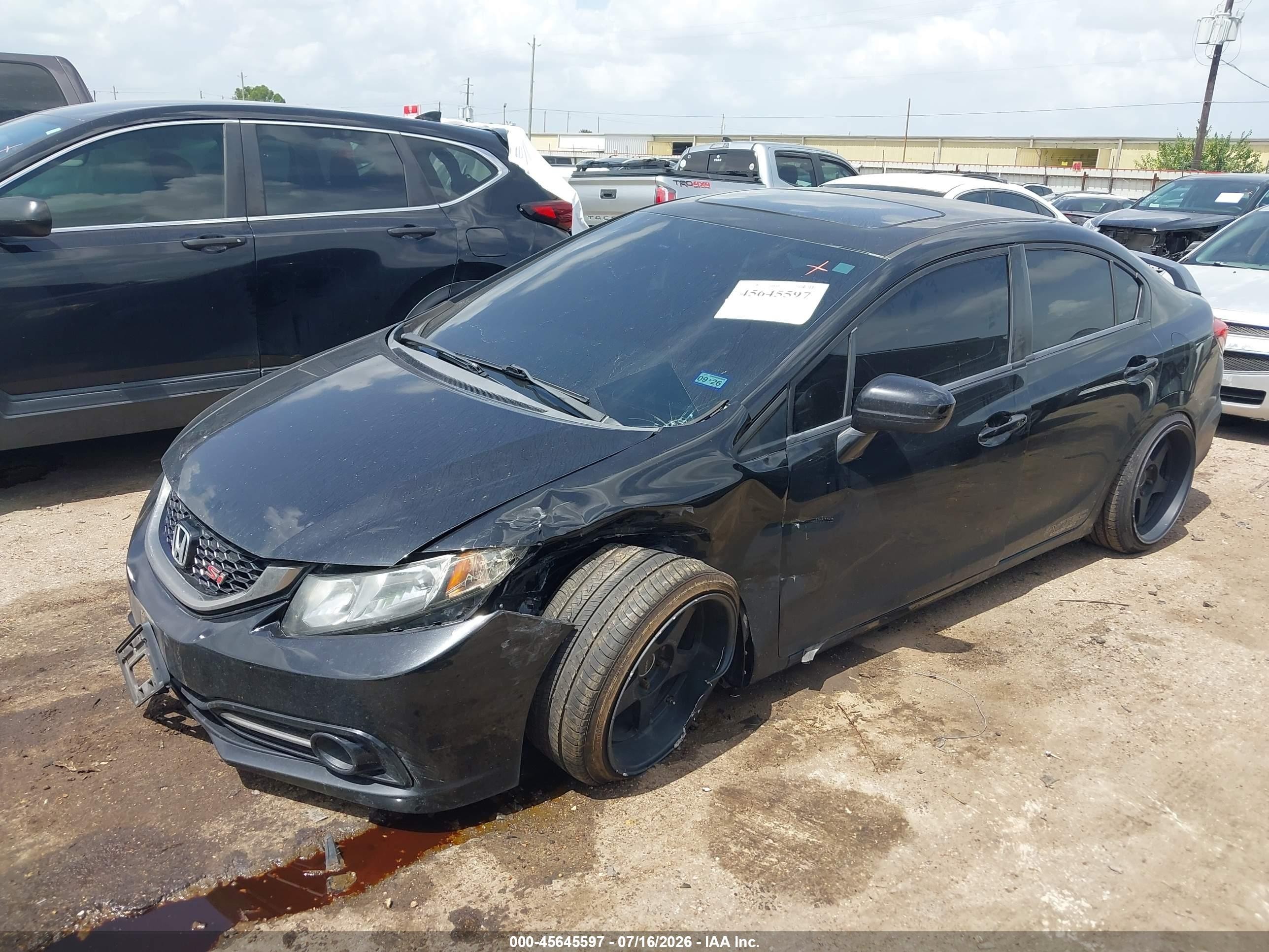 2015 Honda Civic Si Black vin: 2HGFB6E58FH708613