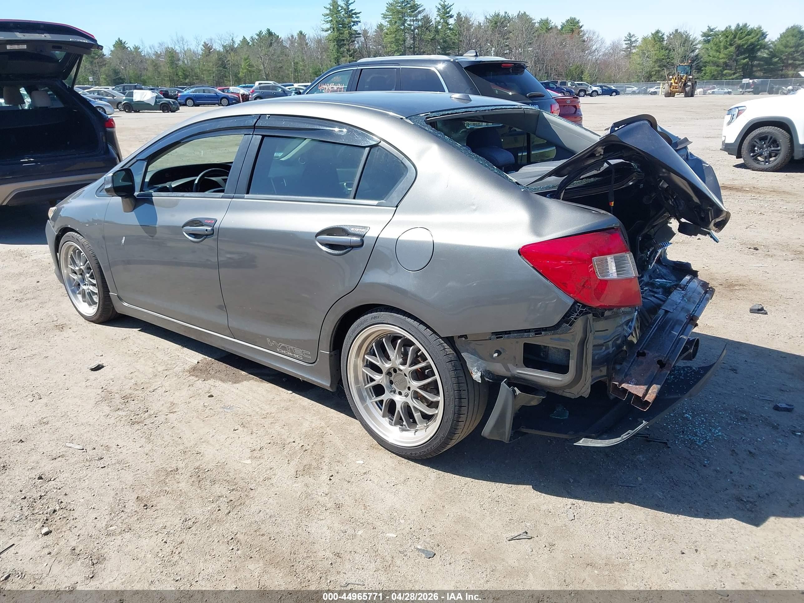 2012 Honda Civic Si Gray vin: 2HGFB6E59CH700967
