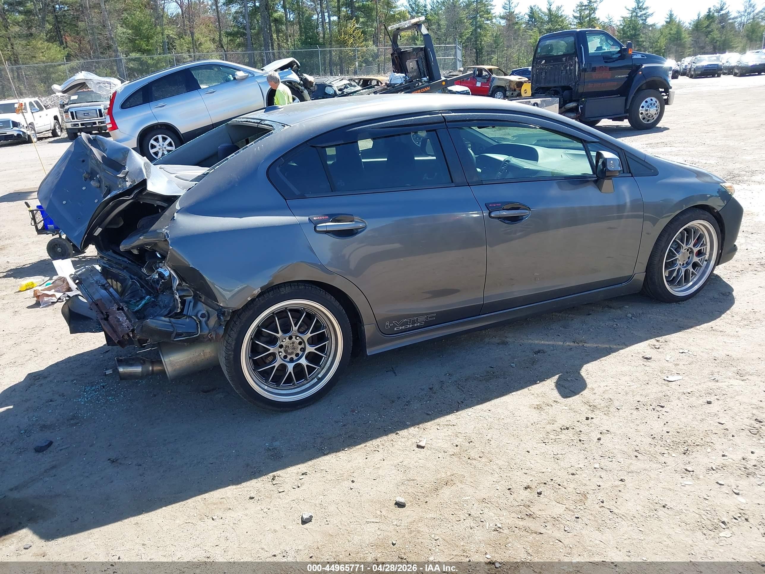 2012 Honda Civic Si Gray vin: 2HGFB6E59CH700967
