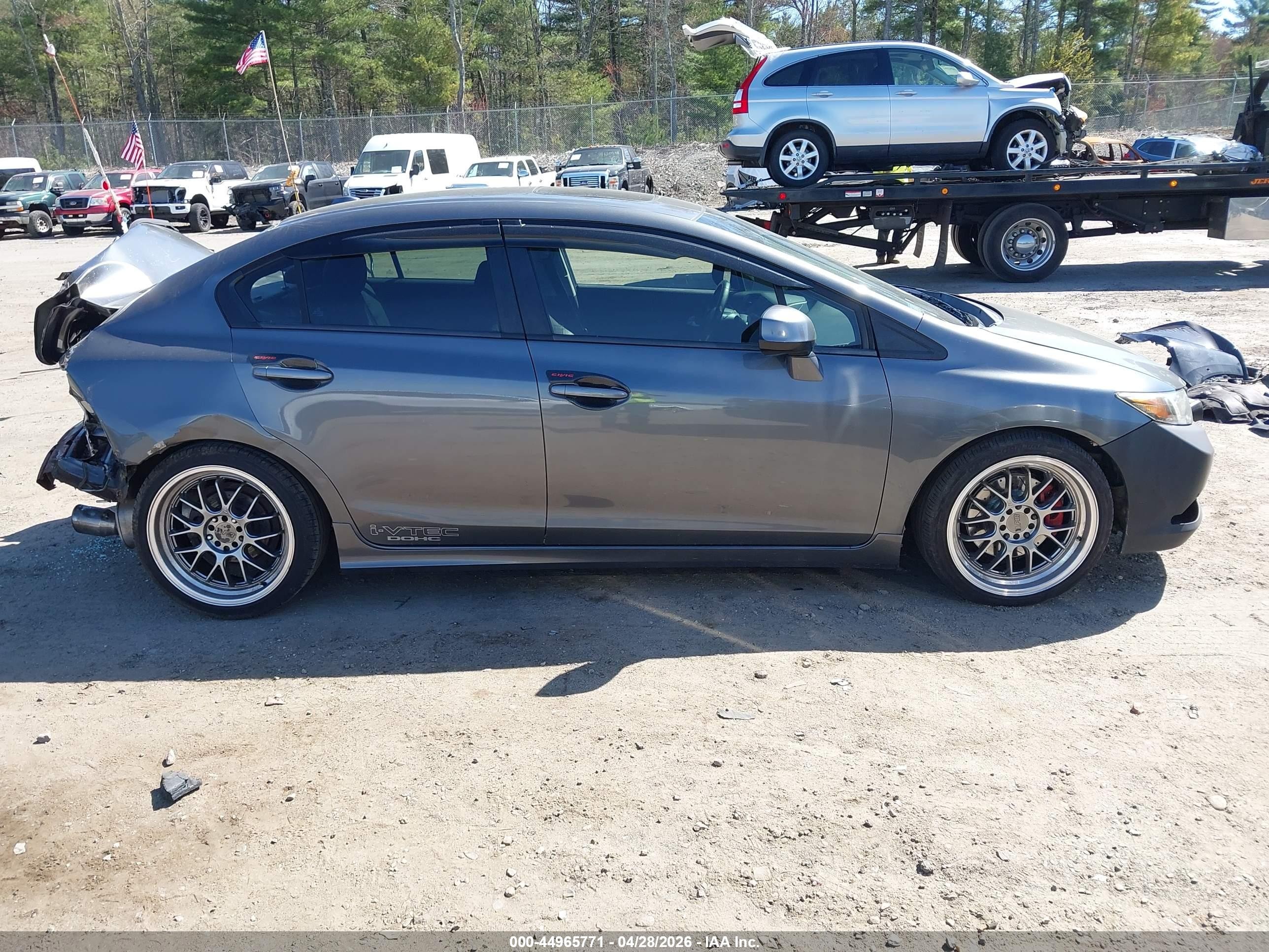 2012 Honda Civic Si Gray vin: 2HGFB6E59CH700967