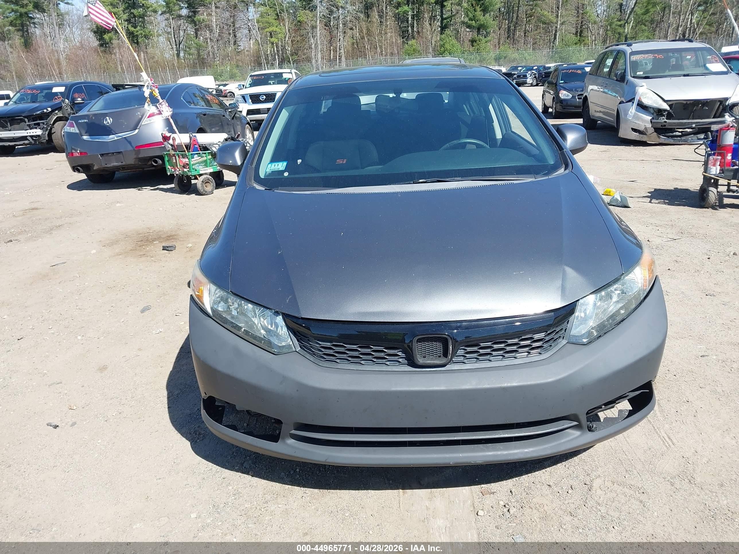 2012 Honda Civic Si Gray vin: 2HGFB6E59CH700967