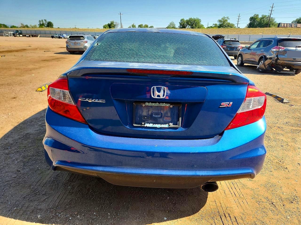 2012 Honda Civic Si Blue vin: 2HGFB6E59CH701147