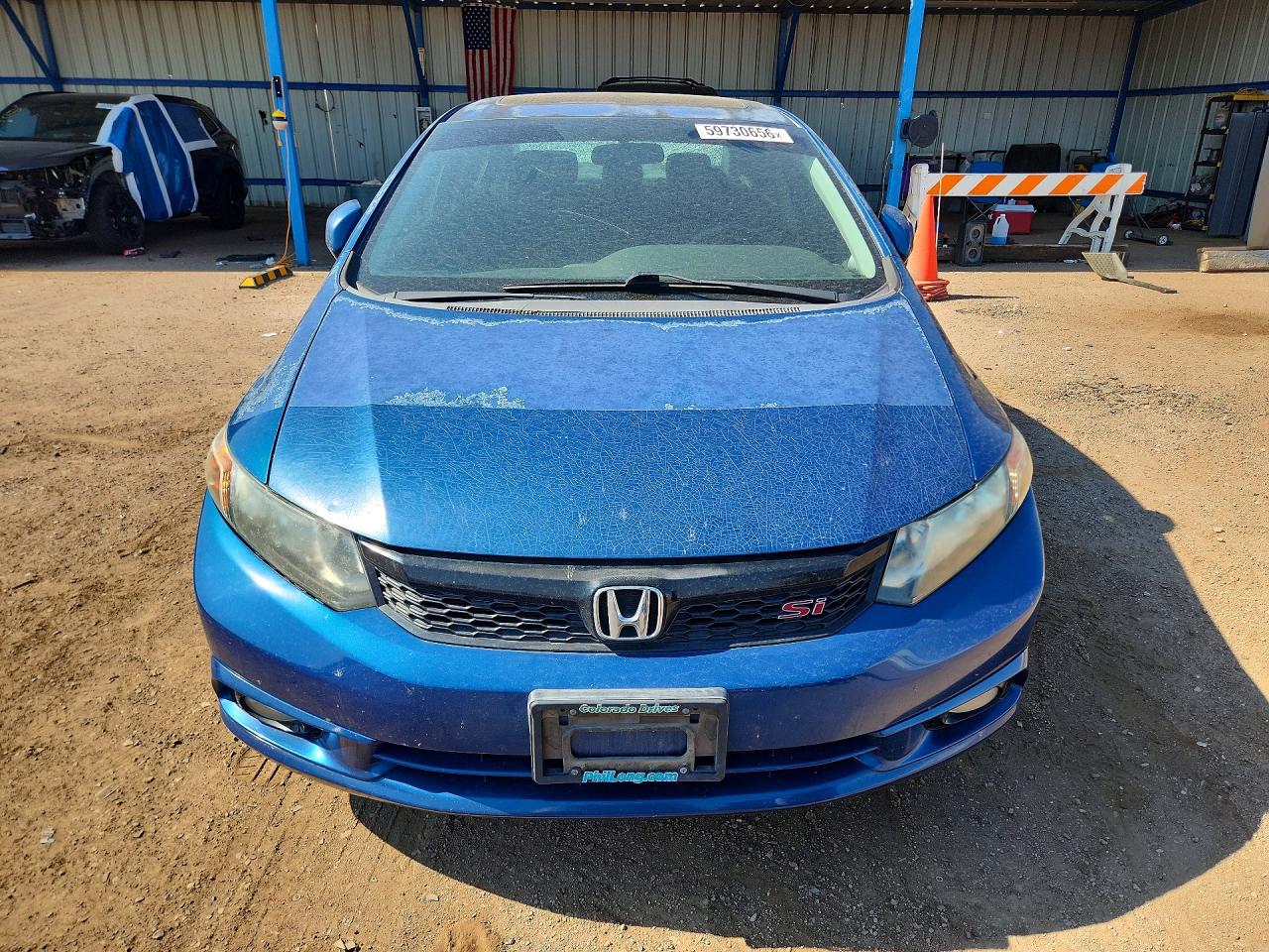 2012 Honda Civic Si Blue vin: 2HGFB6E59CH701147