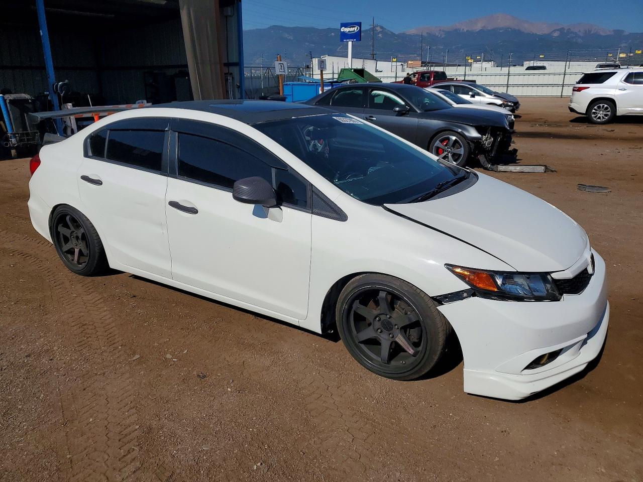 2012 Honda Civic Si White vin: 2HGFB6E59CH702847