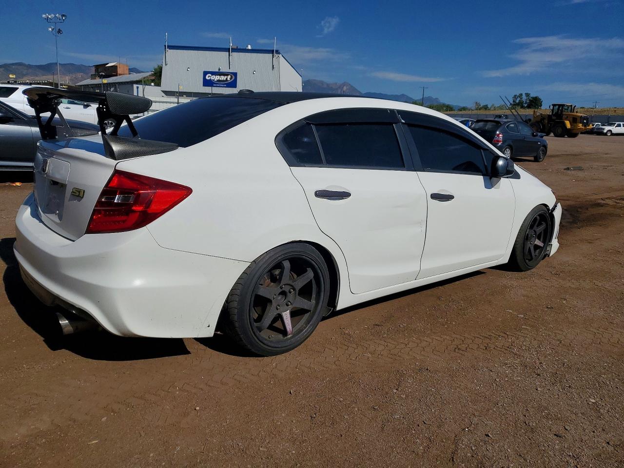 2012 Honda Civic Si White vin: 2HGFB6E59CH702847