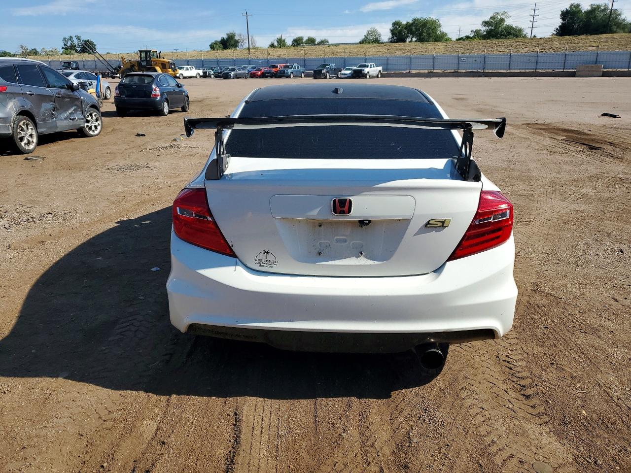 2012 Honda Civic Si White vin: 2HGFB6E59CH702847