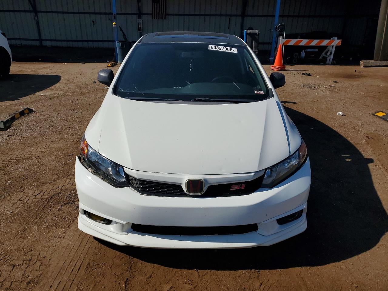 2012 Honda Civic Si White vin: 2HGFB6E59CH702847