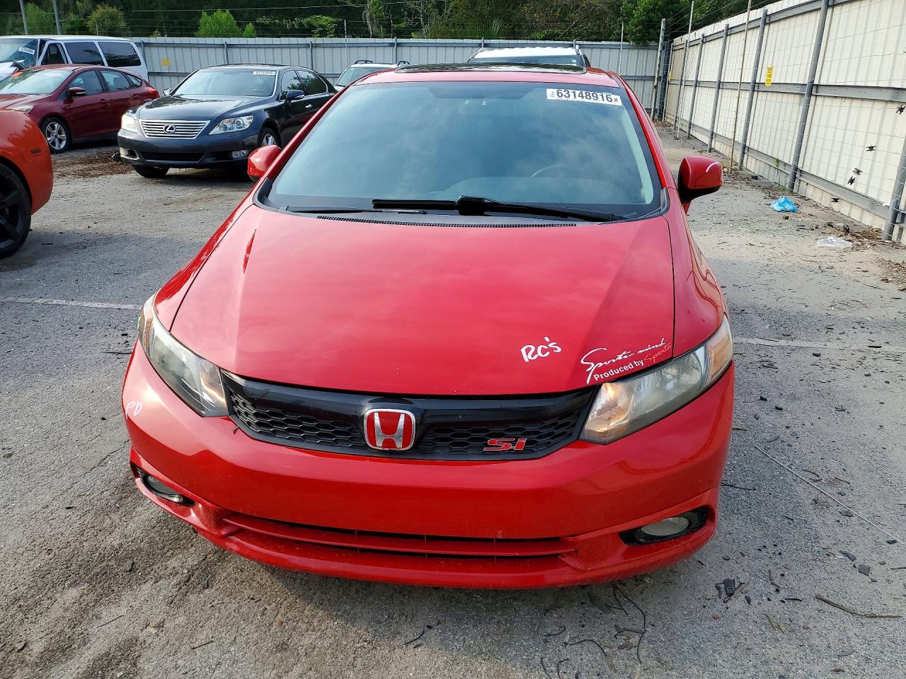 2012 Honda Civic Si Red vin: 2HGFB6E59CH706218