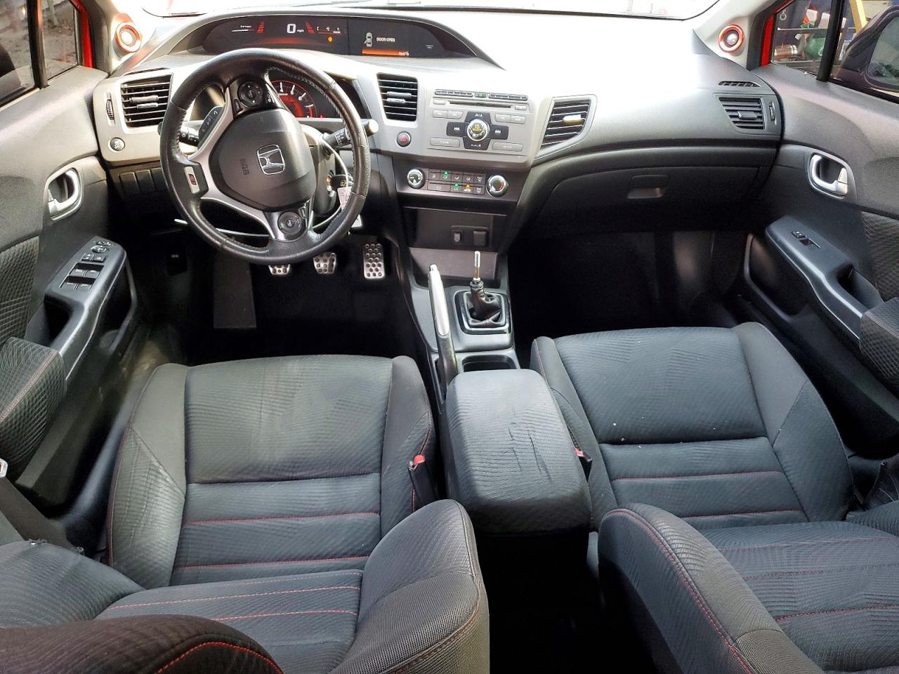 2012 Honda Civic Si Red vin: 2HGFB6E59CH706218