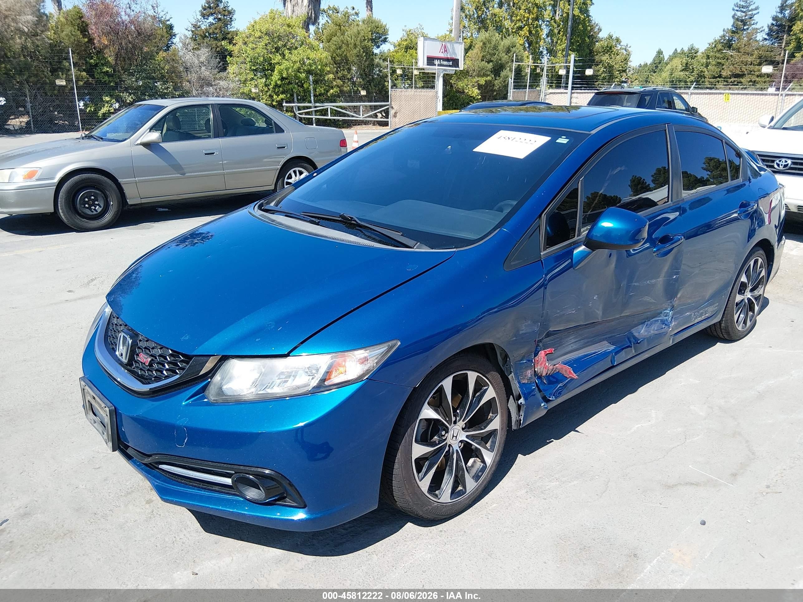 2013 Honda Civic Si Синий vin: 2HGFB6E59DH709895