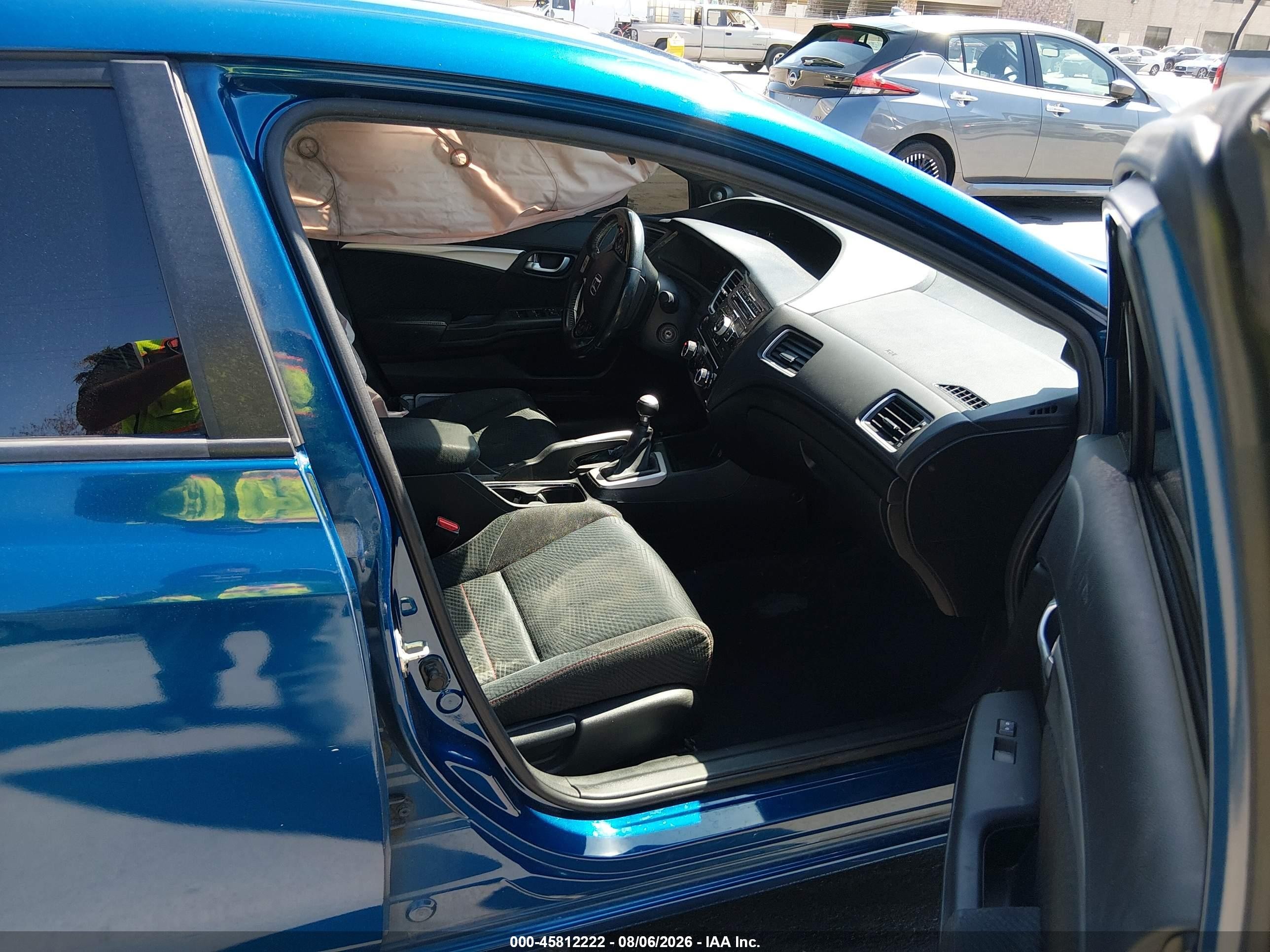 2013 Honda Civic Si Синий vin: 2HGFB6E59DH709895