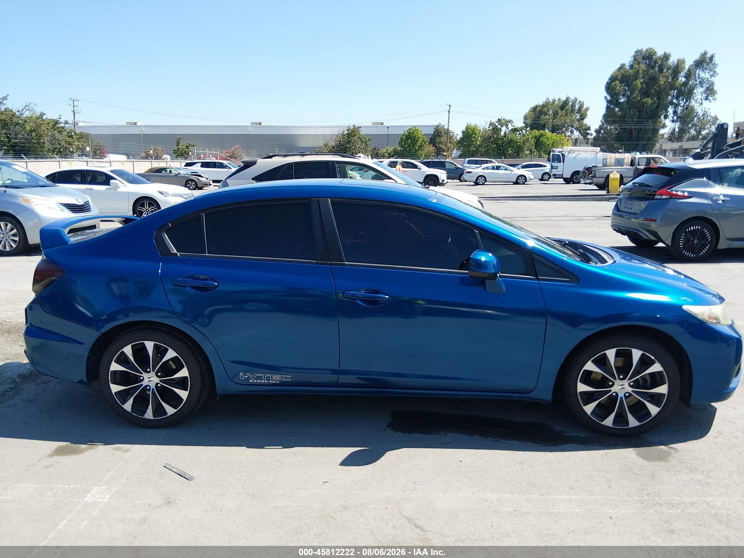 2013 Honda Civic Si Синий vin: 2HGFB6E59DH709895