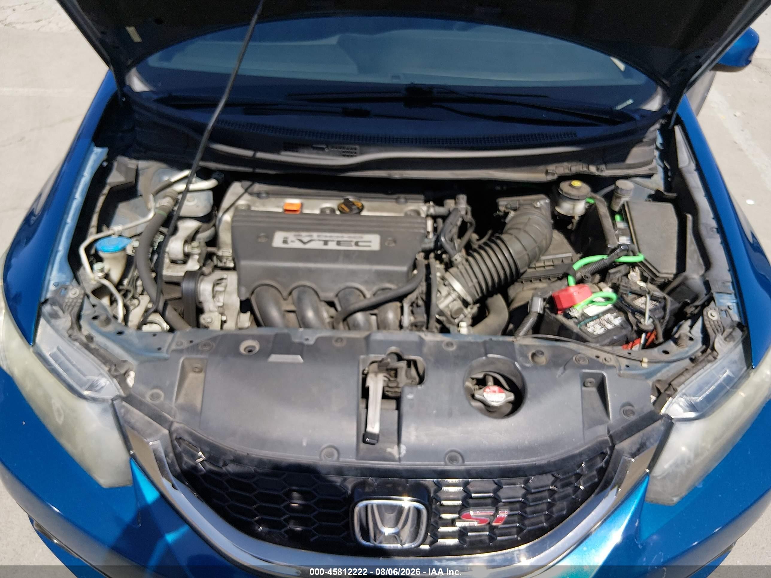 2013 Honda Civic Si Синий vin: 2HGFB6E59DH709895