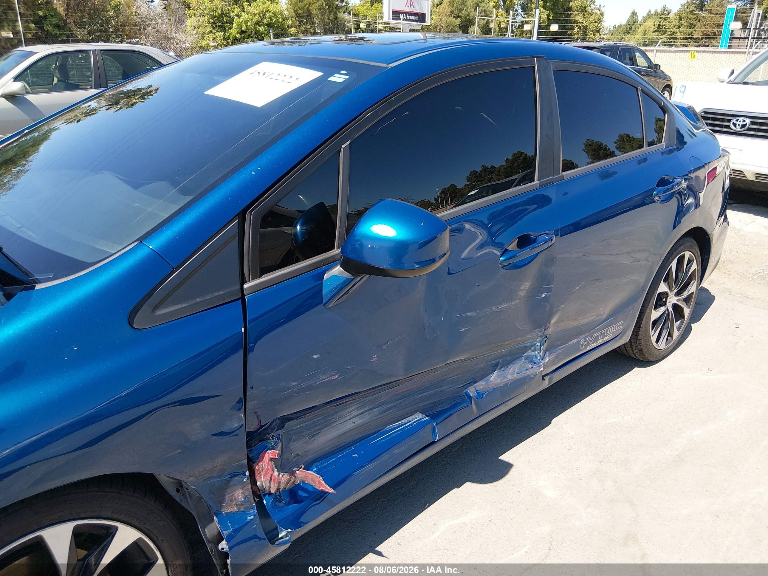 2013 Honda Civic Si Синий vin: 2HGFB6E59DH709895
