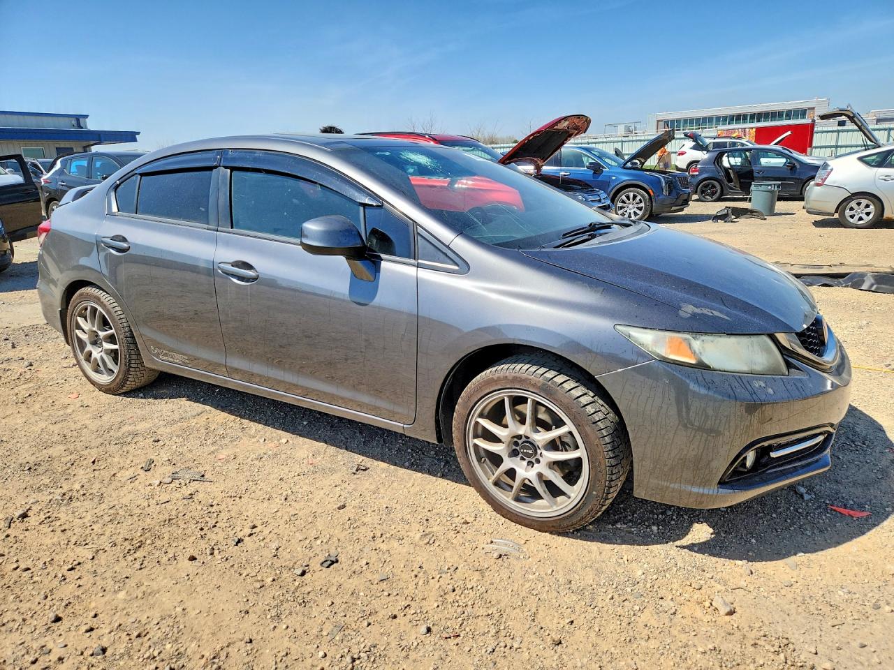 2013 Honda Civic Si Серый vin: 2HGFB6E59DH710691