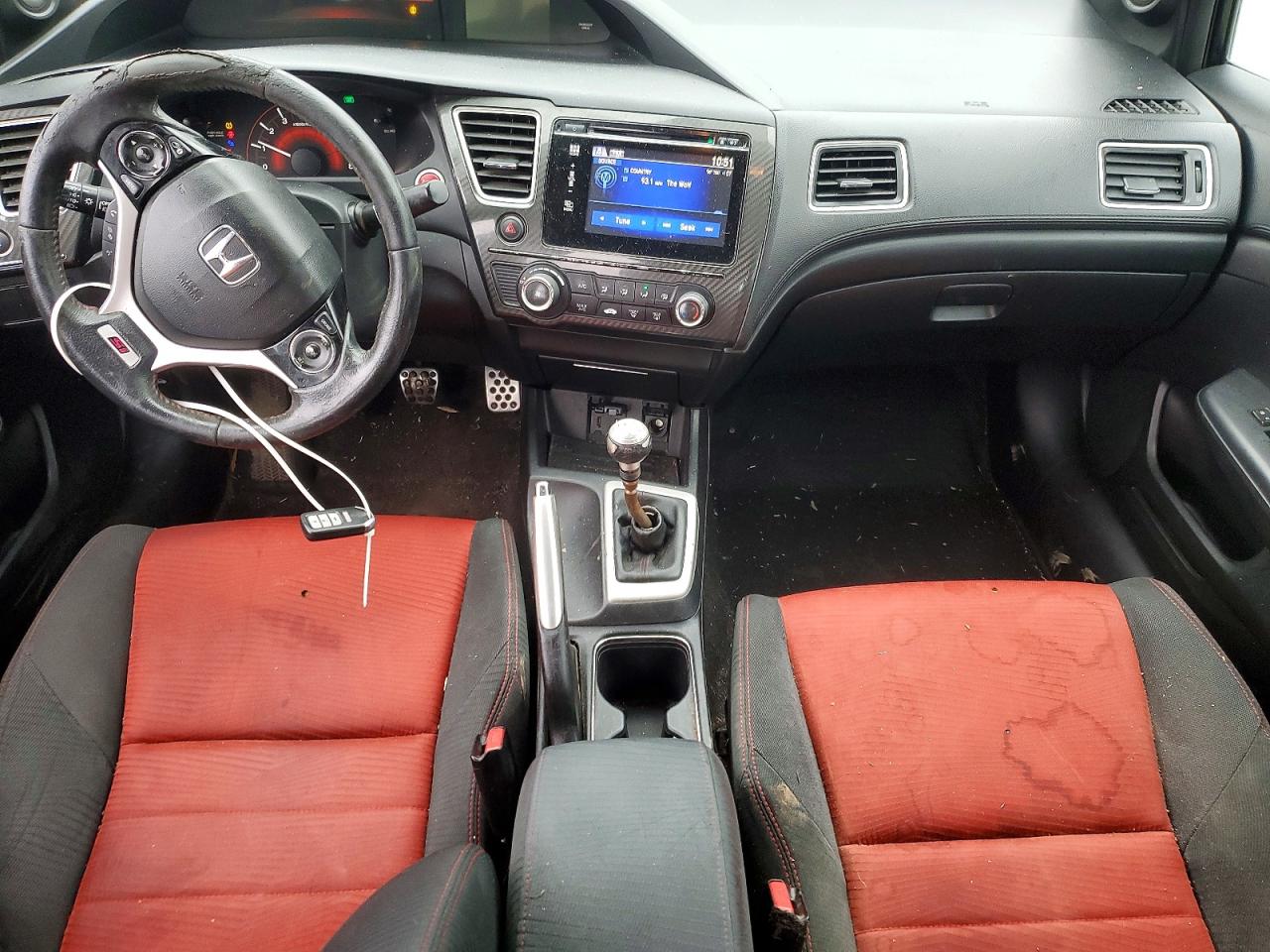 2014 Honda Civic Si Черный vin: 2HGFB6E59EH703340