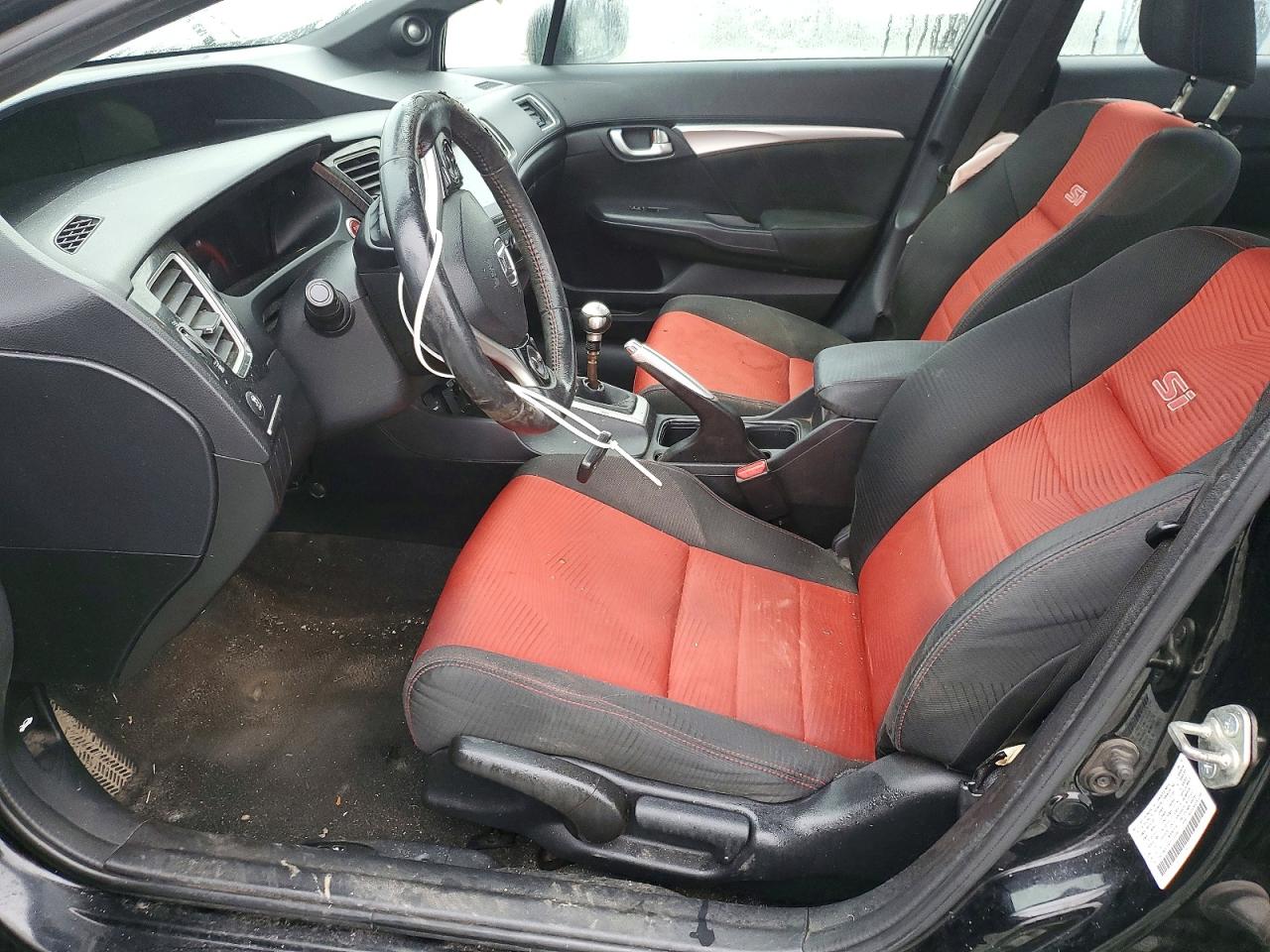 2014 Honda Civic Si Черный vin: 2HGFB6E59EH703340