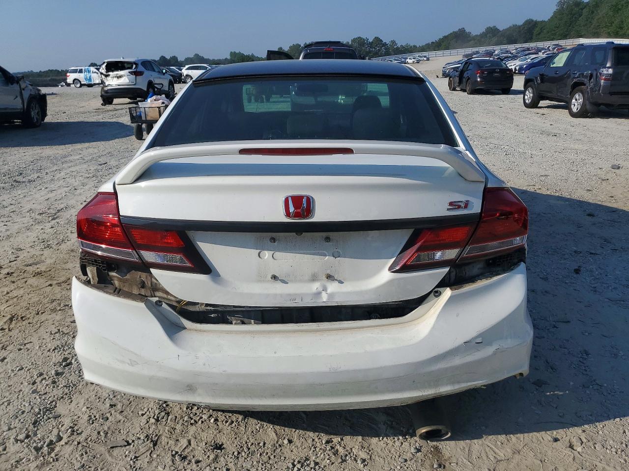 2014 Honda Civic Si White vin: 2HGFB6E59EH703435