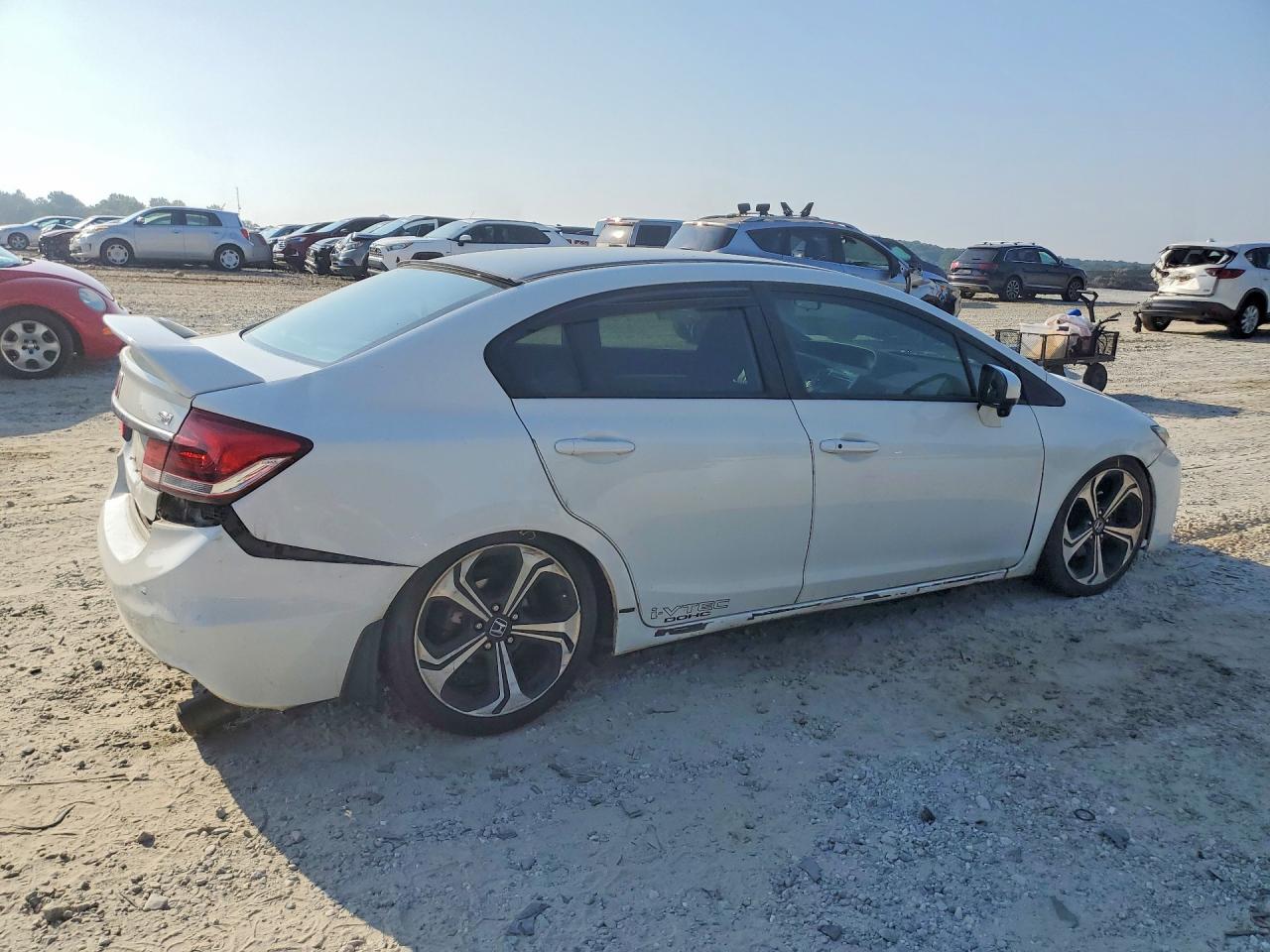 2014 Honda Civic Si White vin: 2HGFB6E59EH703435