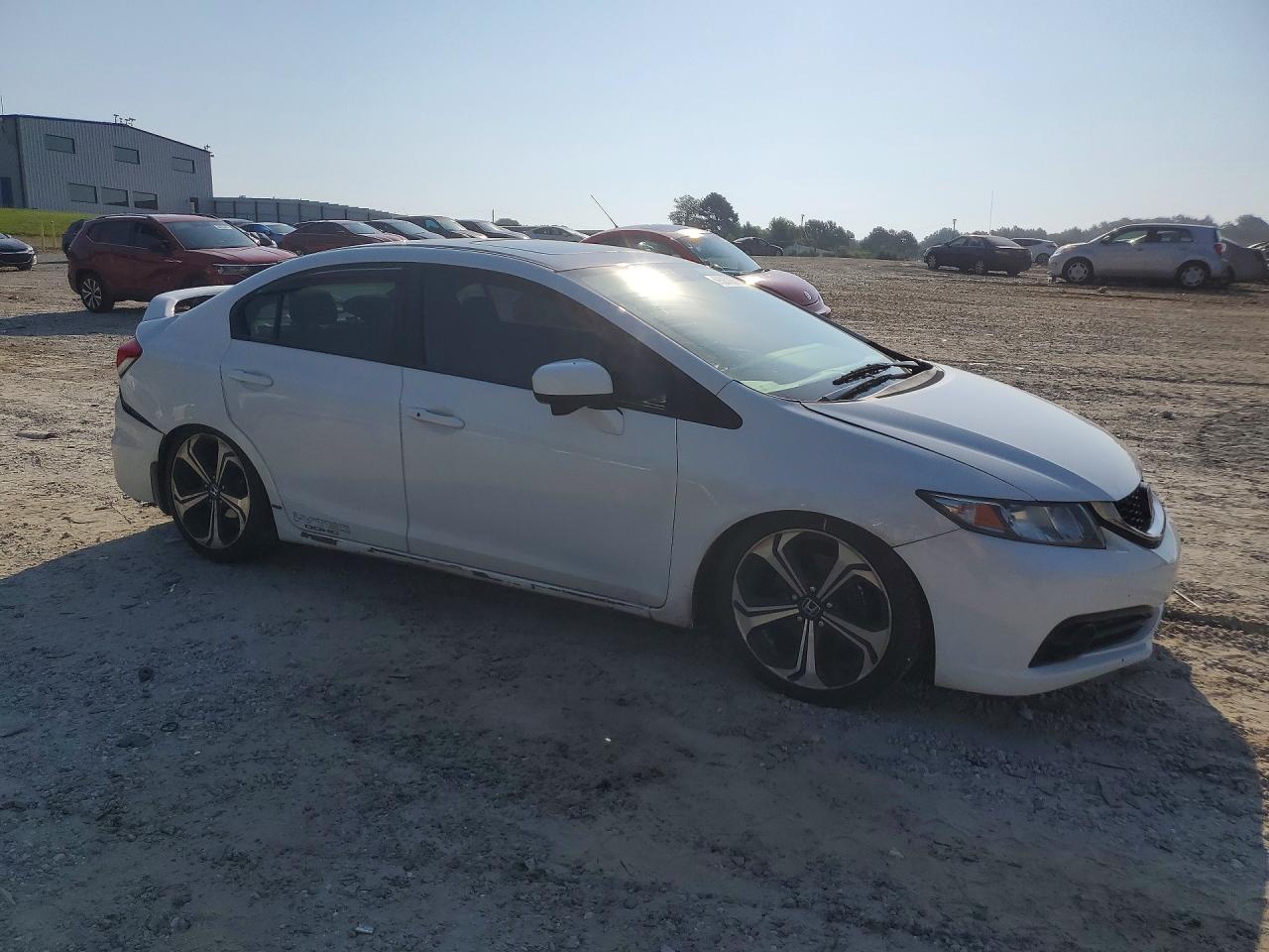 2014 Honda Civic Si White vin: 2HGFB6E59EH703435