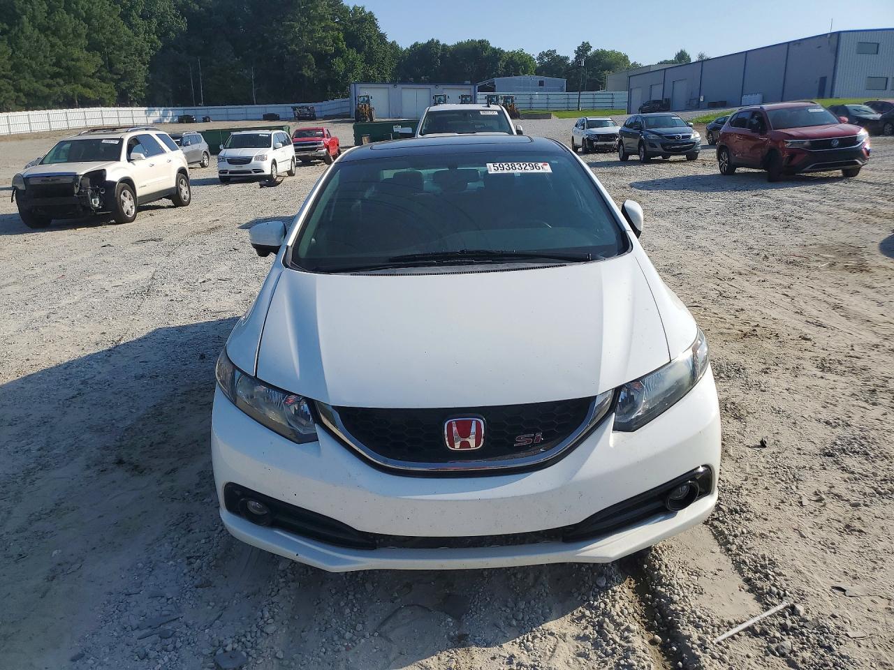 2014 Honda Civic Si White vin: 2HGFB6E59EH703435