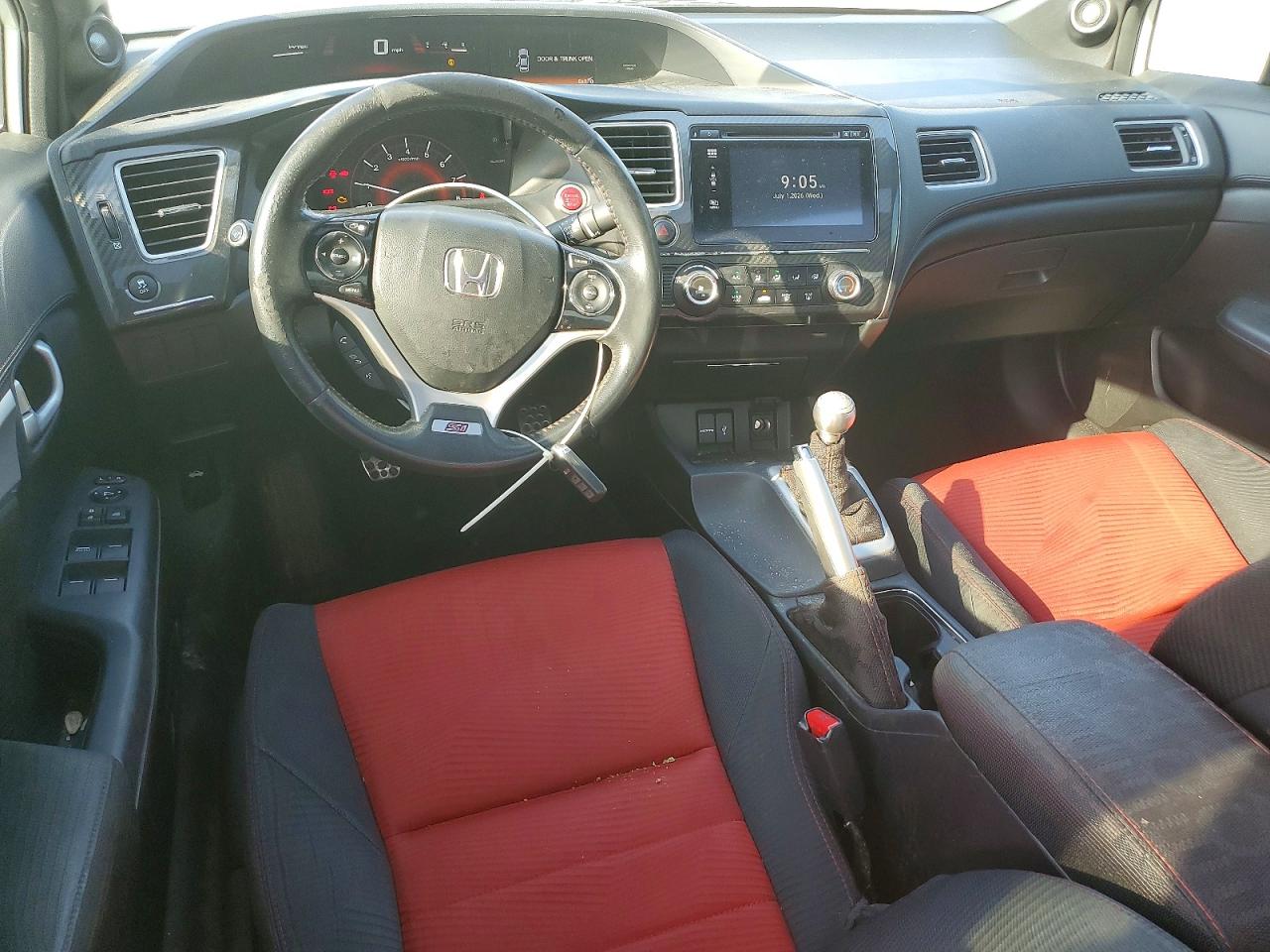 2014 Honda Civic Si White vin: 2HGFB6E59EH703435