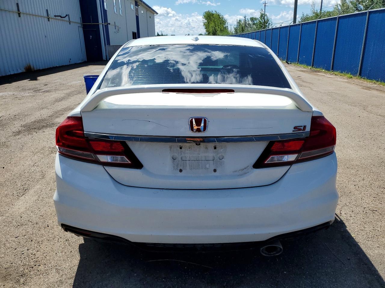 2015 Honda Civic Si White vin: 2HGFB6E59FH200005