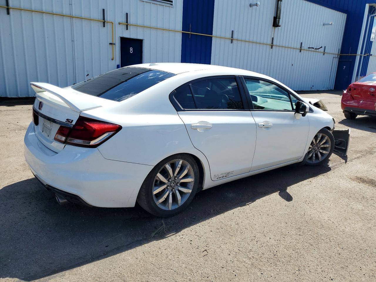 2015 Honda Civic Si White vin: 2HGFB6E59FH200005