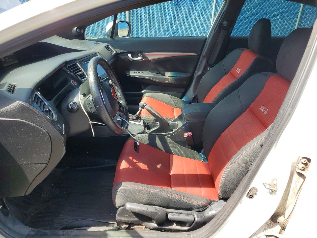 2015 Honda Civic Si White vin: 2HGFB6E59FH200005