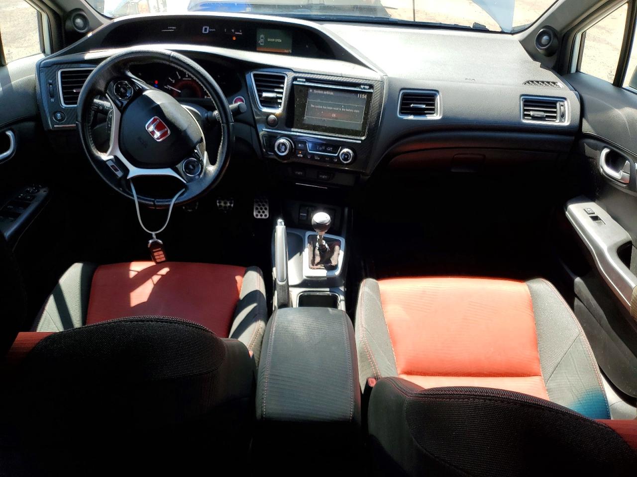 2015 Honda Civic Si White vin: 2HGFB6E59FH200005