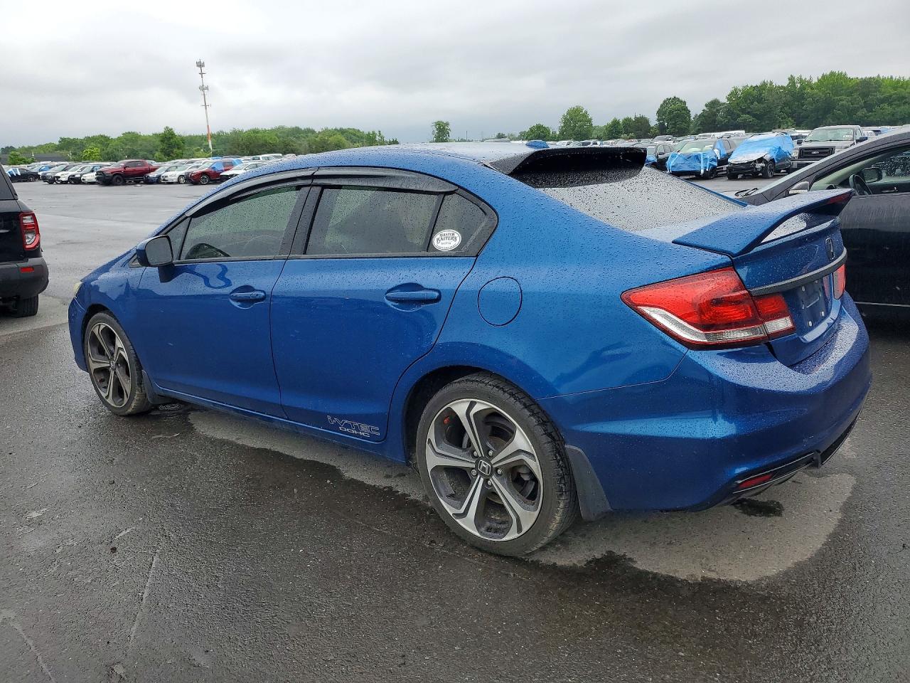 2015 Honda Civic Si Blue vin: 2HGFB6E59FH701718