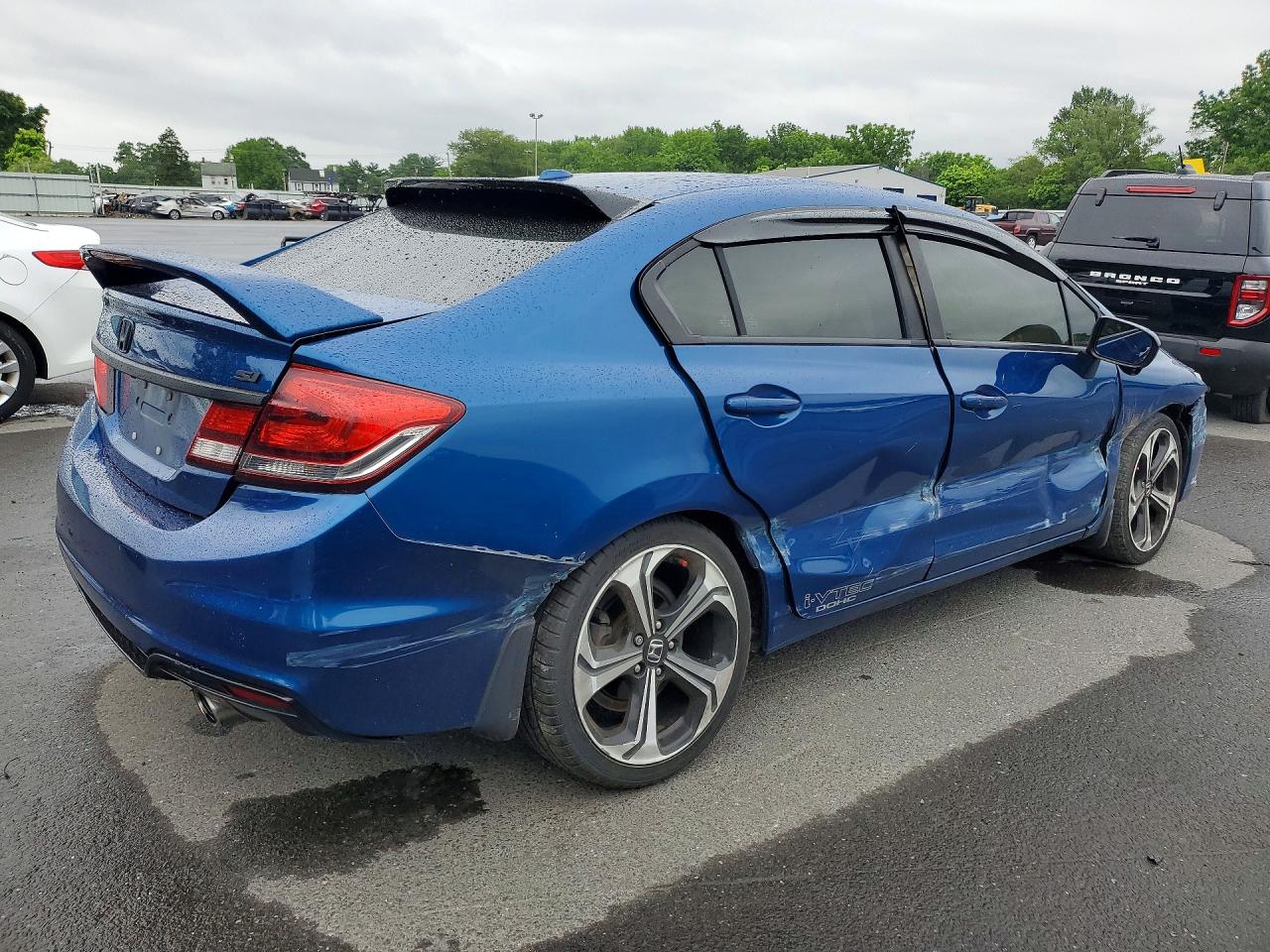 2015 Honda Civic Si Blue vin: 2HGFB6E59FH701718