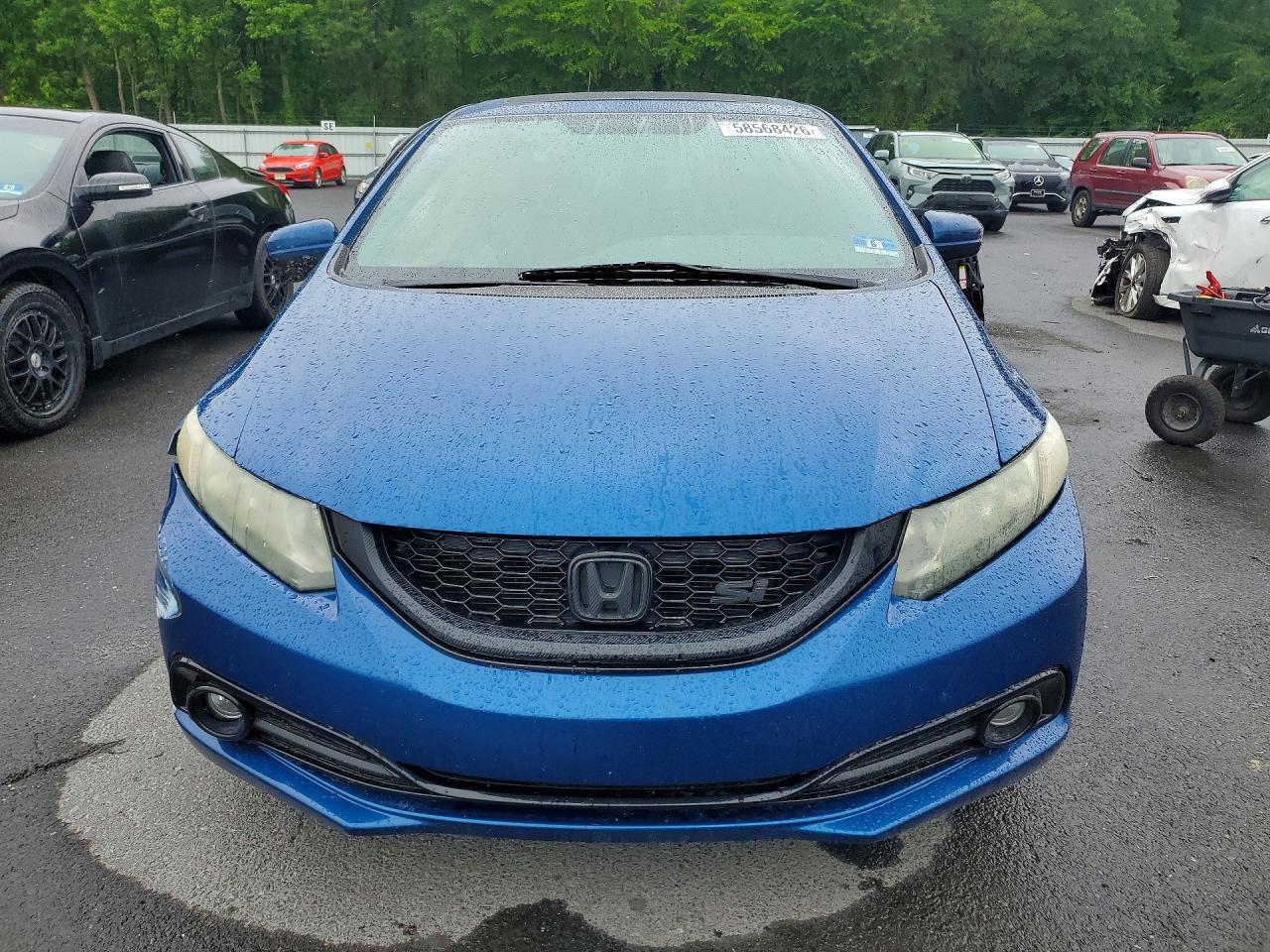 2015 Honda Civic Si Blue vin: 2HGFB6E59FH701718