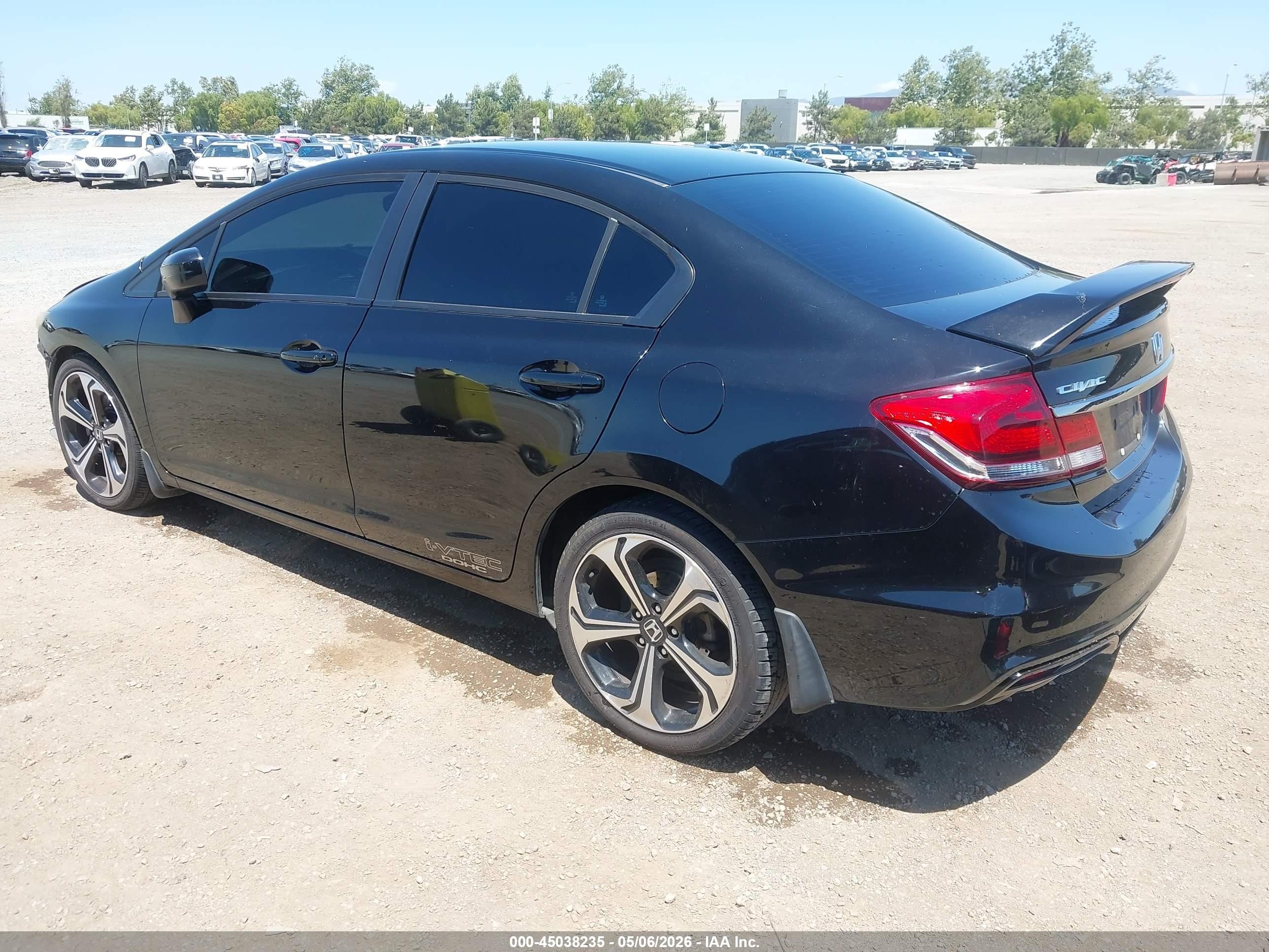 2015 Honda Civic Si Black vin: 2HGFB6E59FH703811
