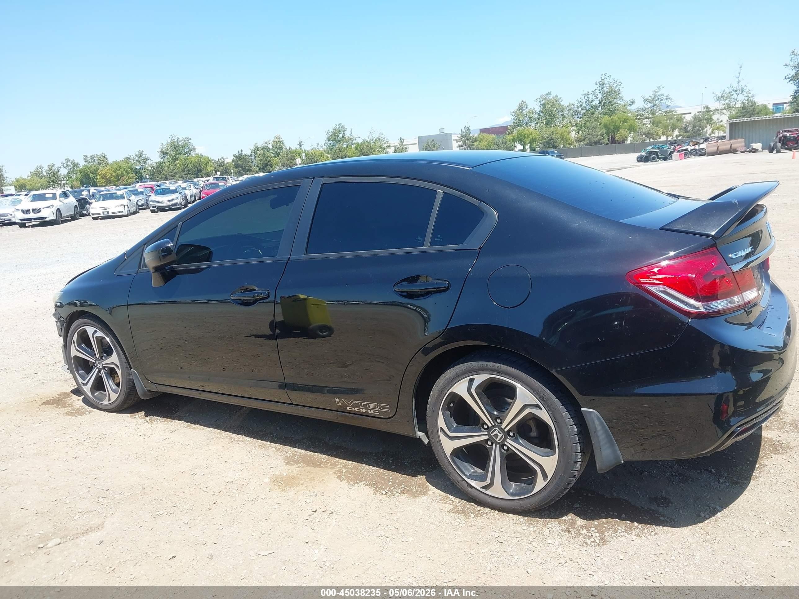 2015 Honda Civic Si Black vin: 2HGFB6E59FH703811