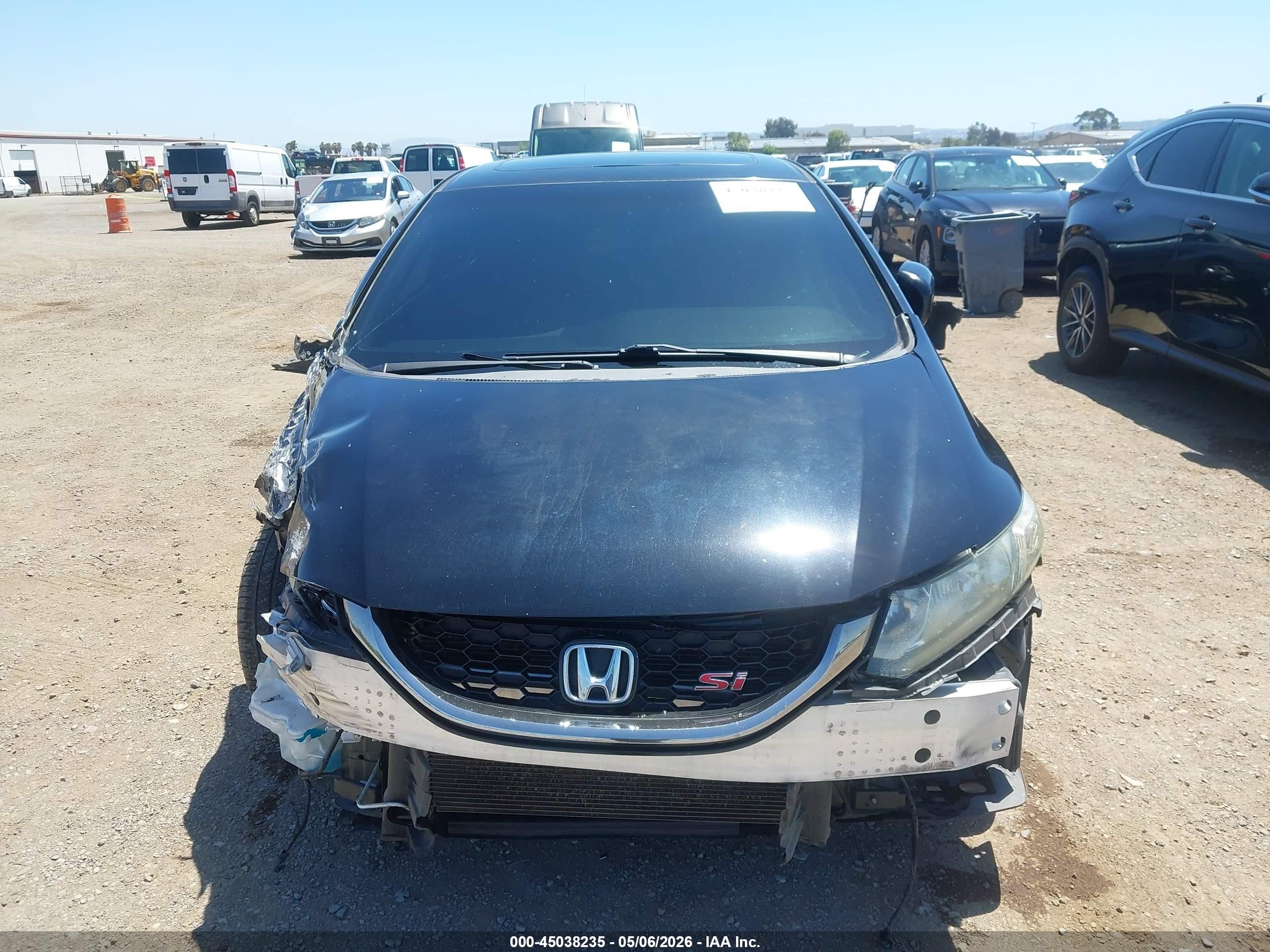 2015 Honda Civic Si Black vin: 2HGFB6E59FH703811