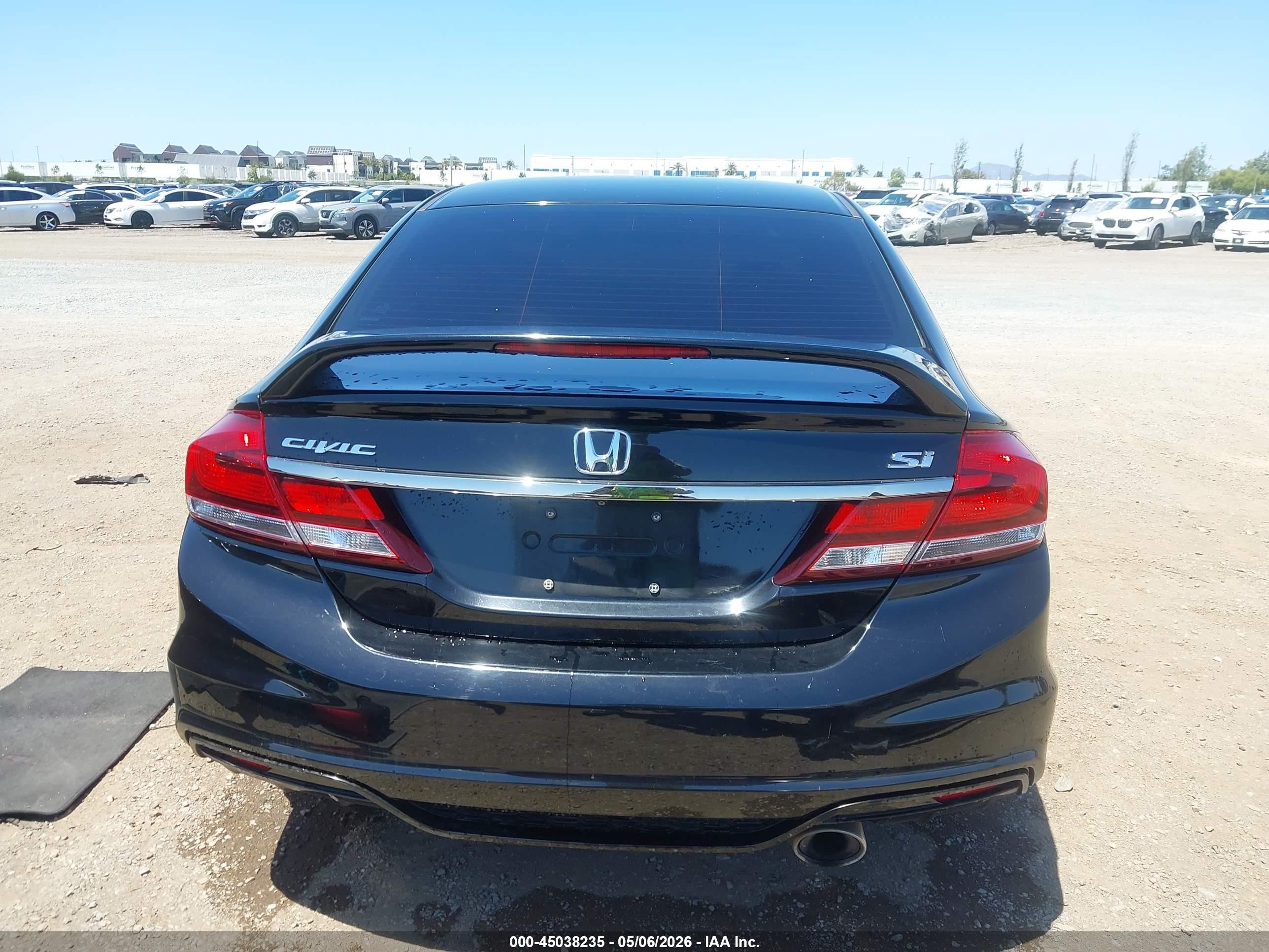 2015 Honda Civic Si Black vin: 2HGFB6E59FH703811