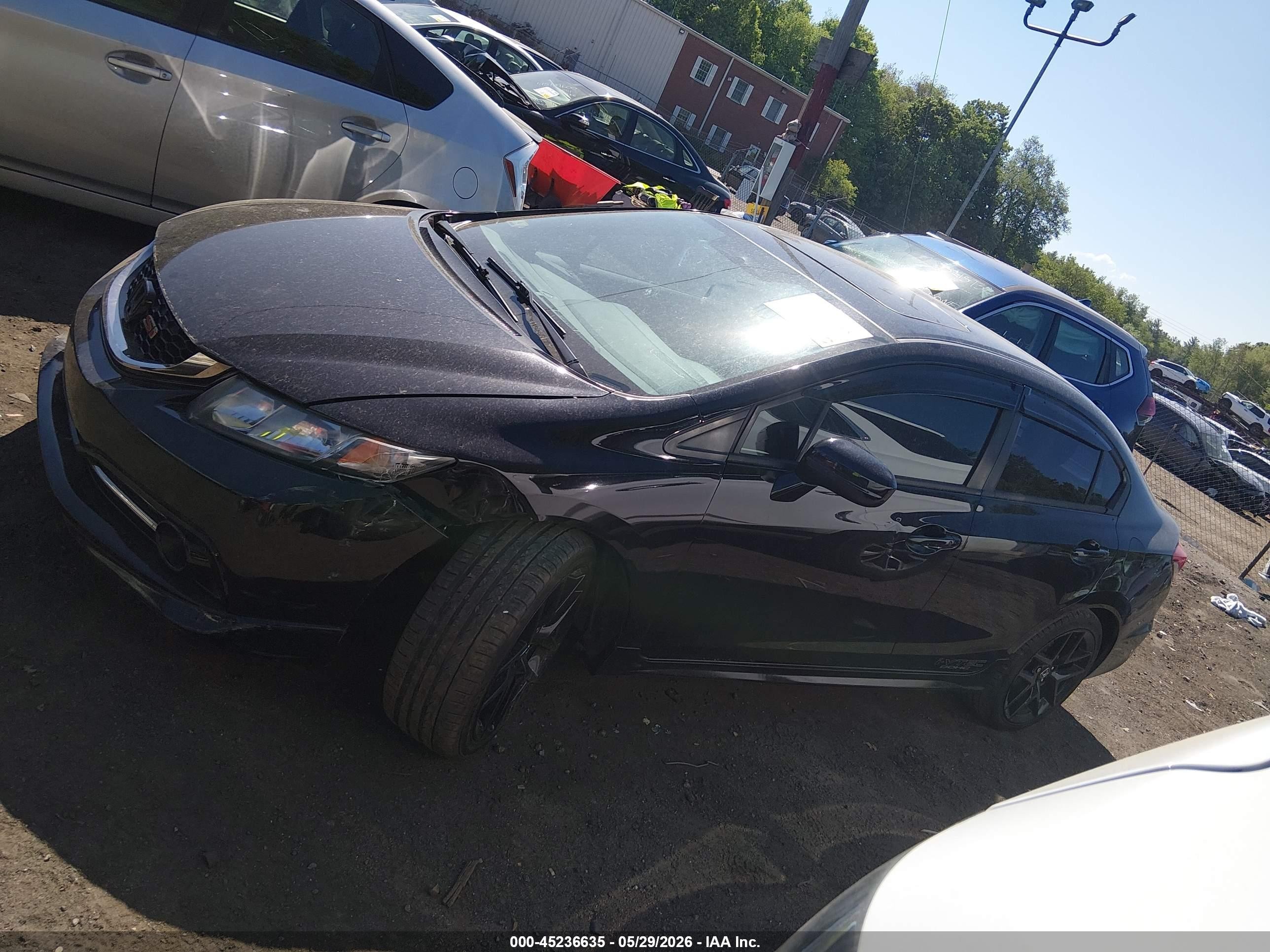 2015 Honda Civic Si Black vin: 2HGFB6E59FH706370