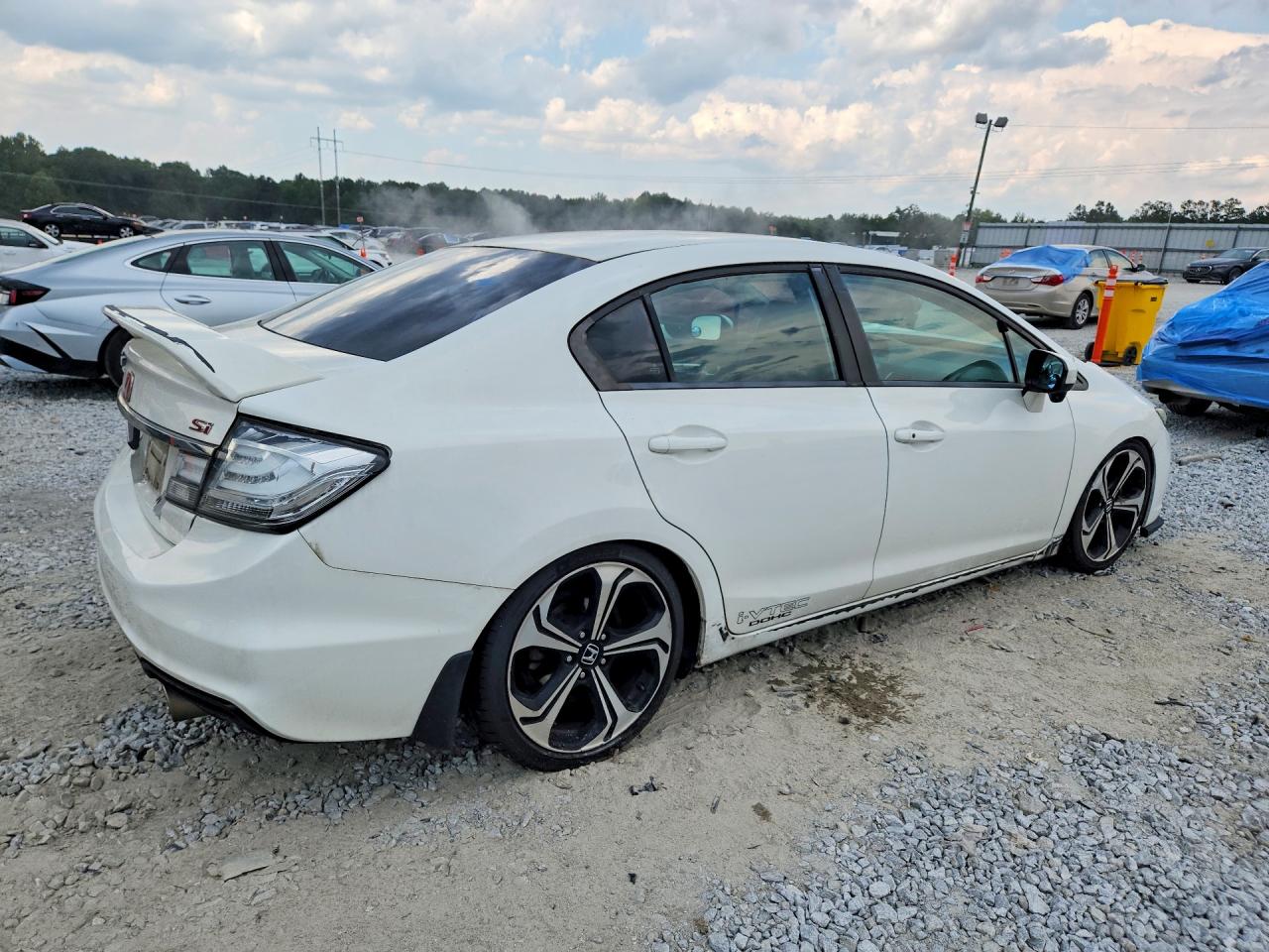 2015 Honda Civic Si White vin: 2HGFB6E59FH707096