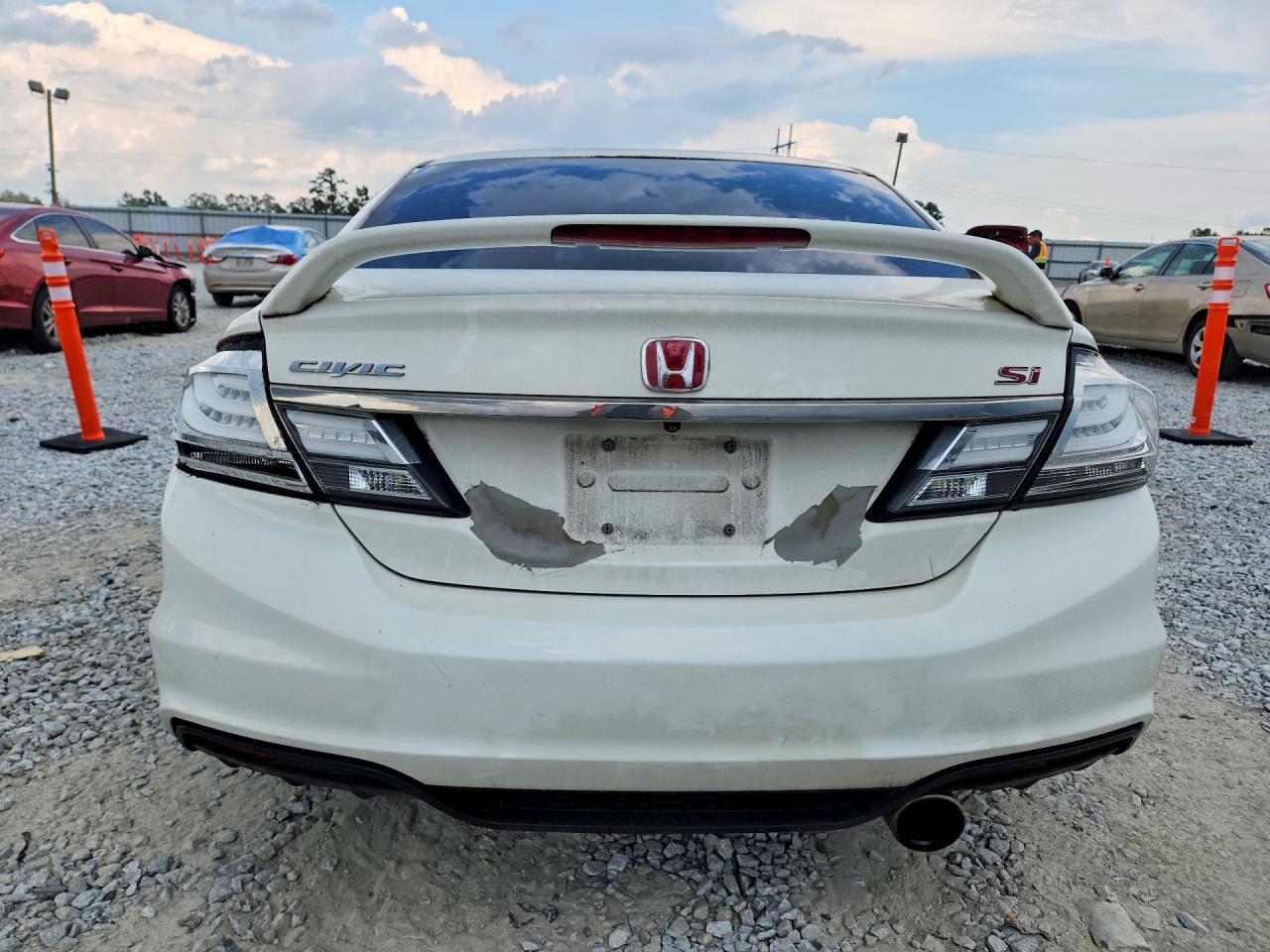 2015 Honda Civic Si White vin: 2HGFB6E59FH707096