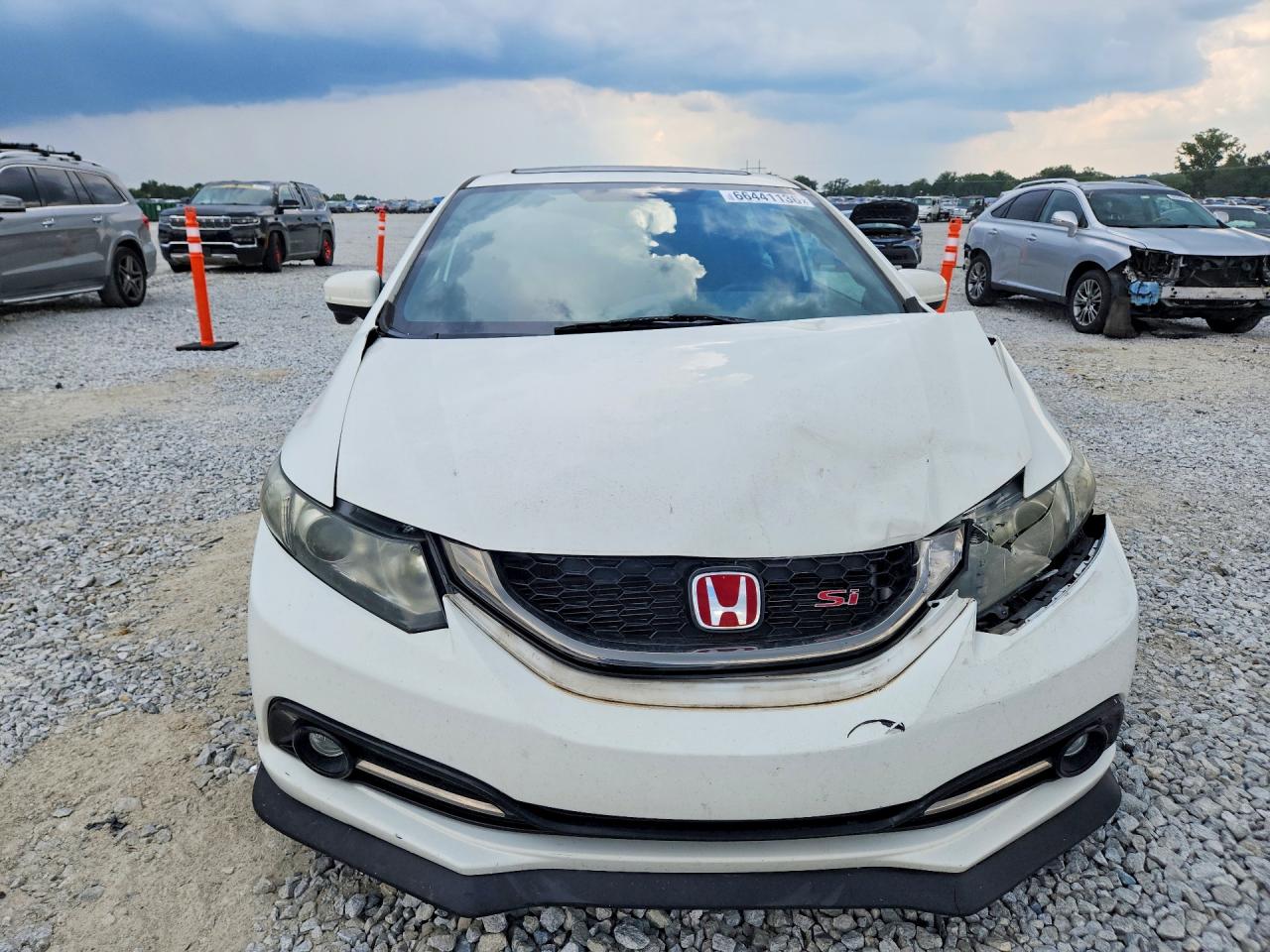 2015 Honda Civic Si White vin: 2HGFB6E59FH707096