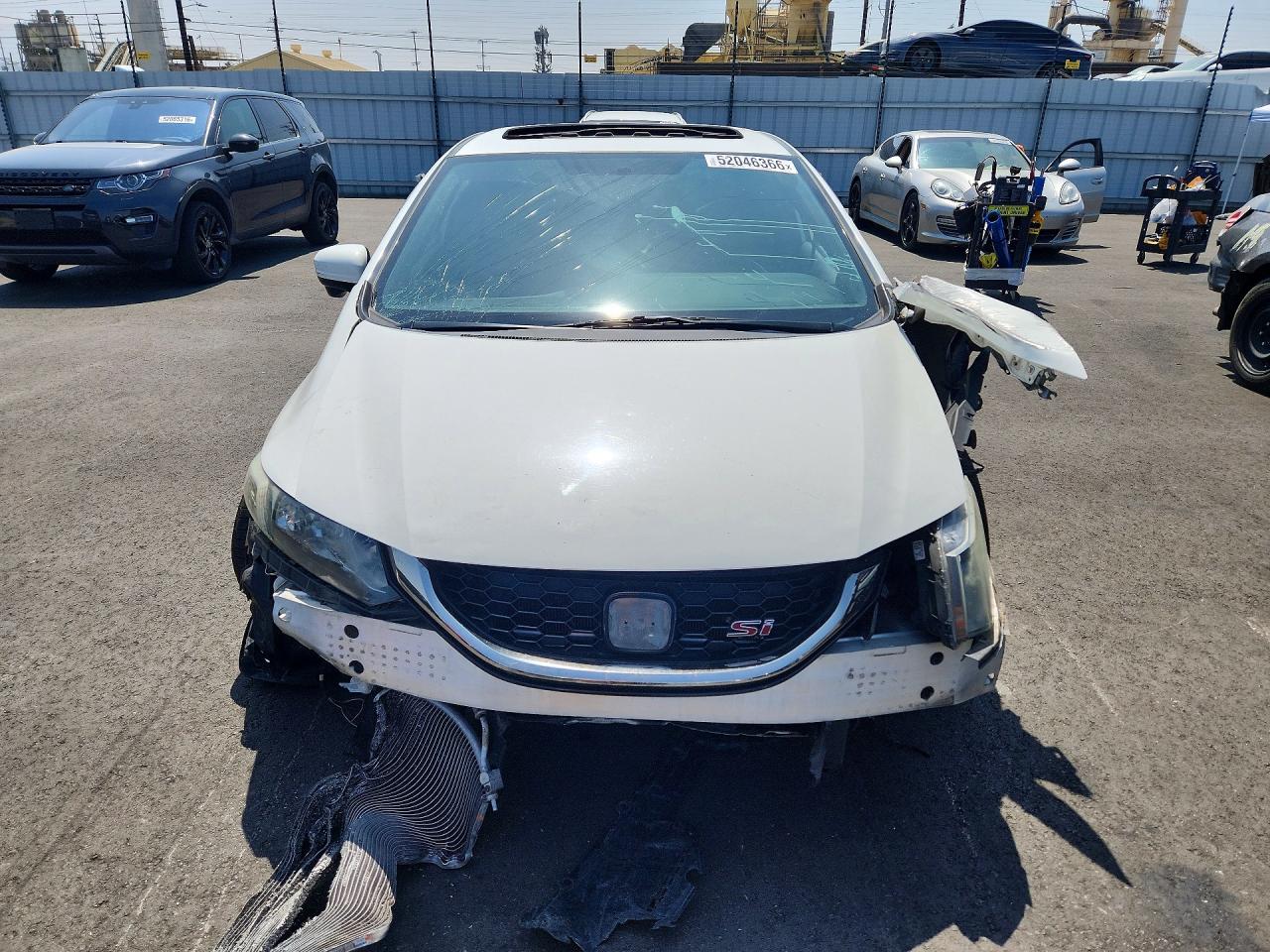 2015 Honda Civic Si White vin: 2HGFB6E59FH709477